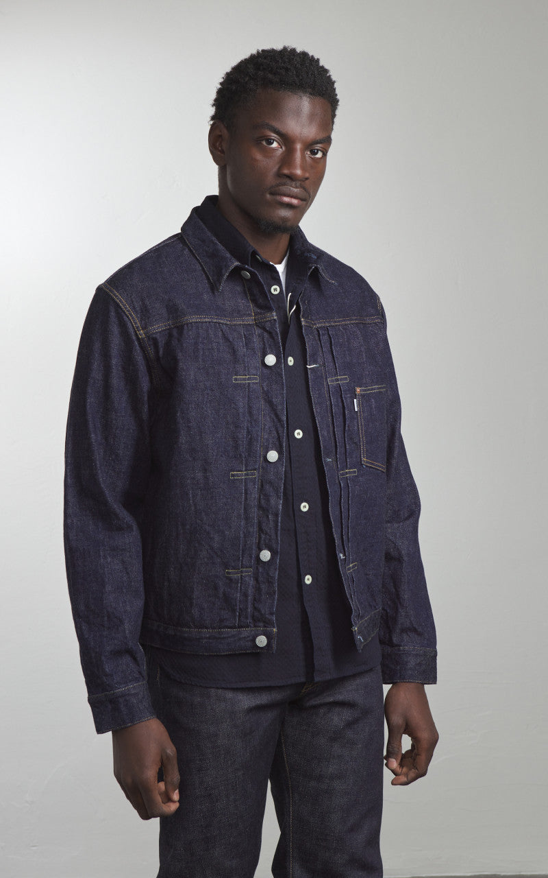 Omoto Denim 3115 Type 1 Denim Jacket Selvedge Indigo 13.5oz