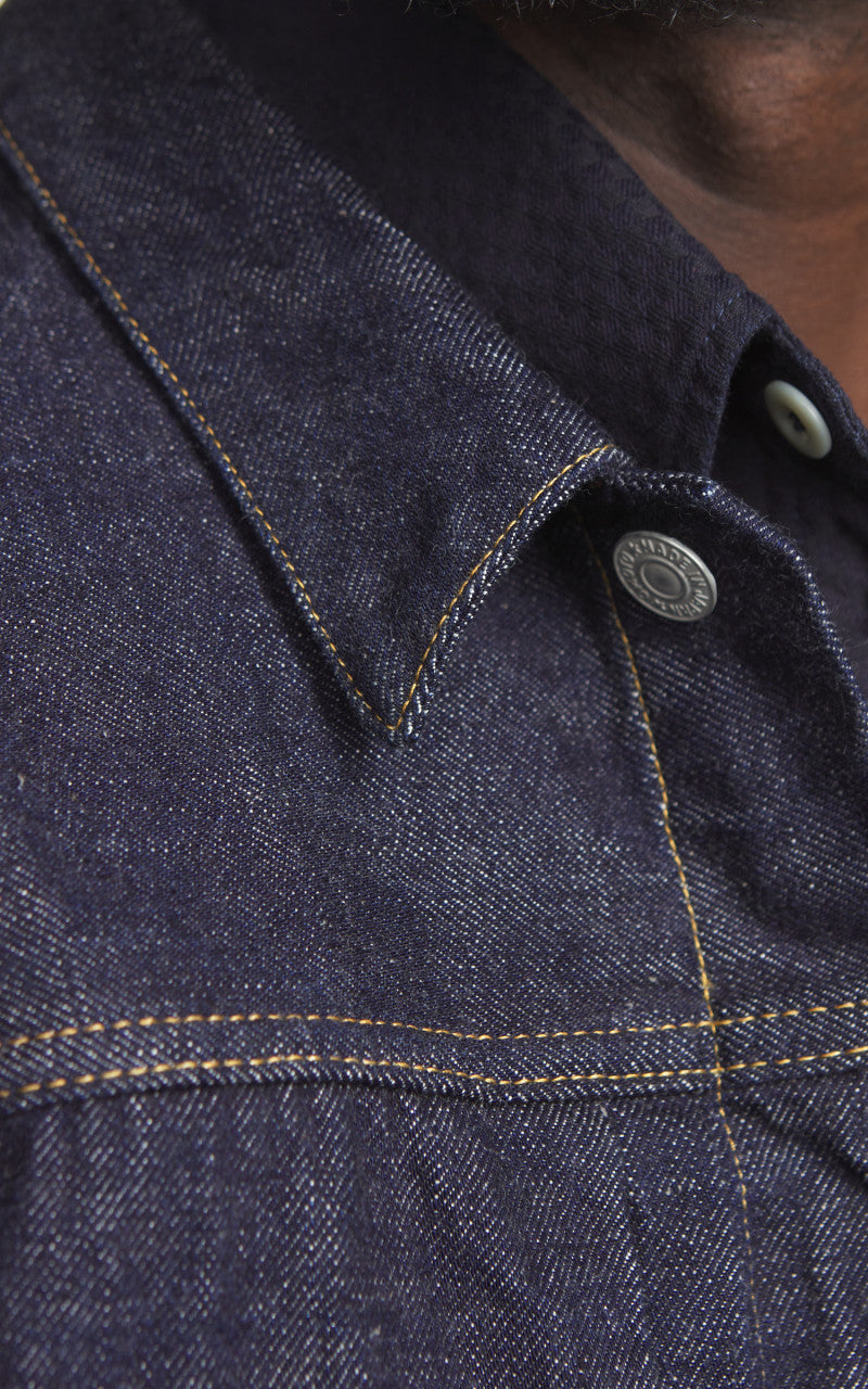 Omoto Denim 3115 Type 1 Denim Jacket Selvedge Indigo 13.5oz