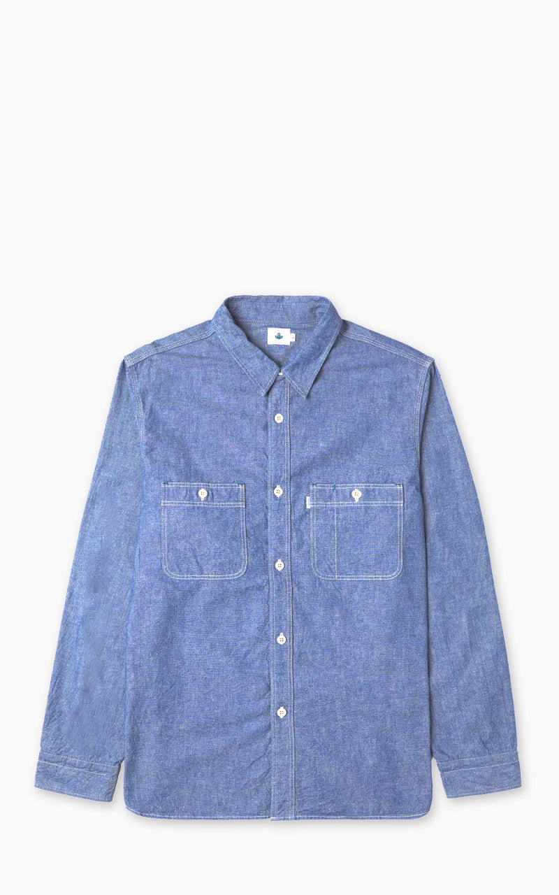Omoto Denim 5017 High Density Chambray Work Shirt 5.5oz