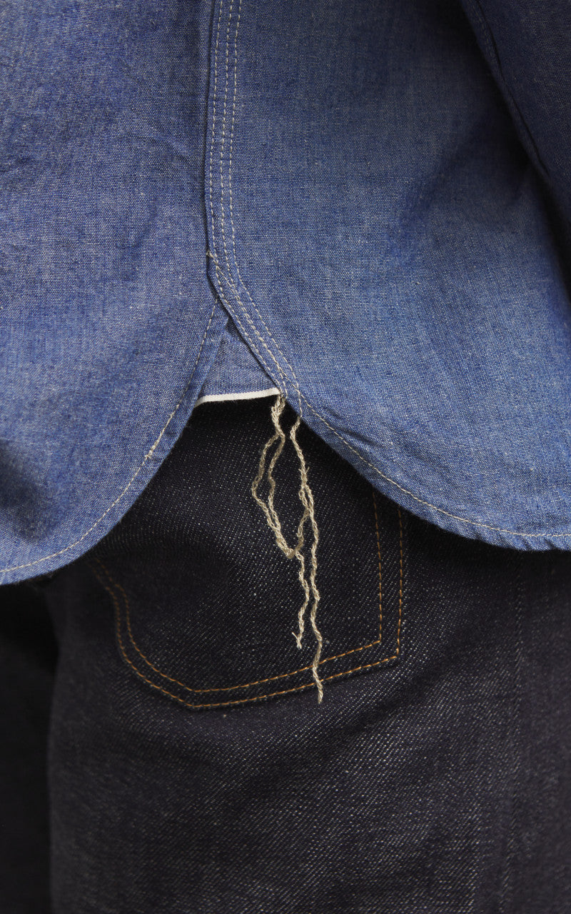 Omoto Denim 5017 High Density Chambray Work Shirt 5.5oz