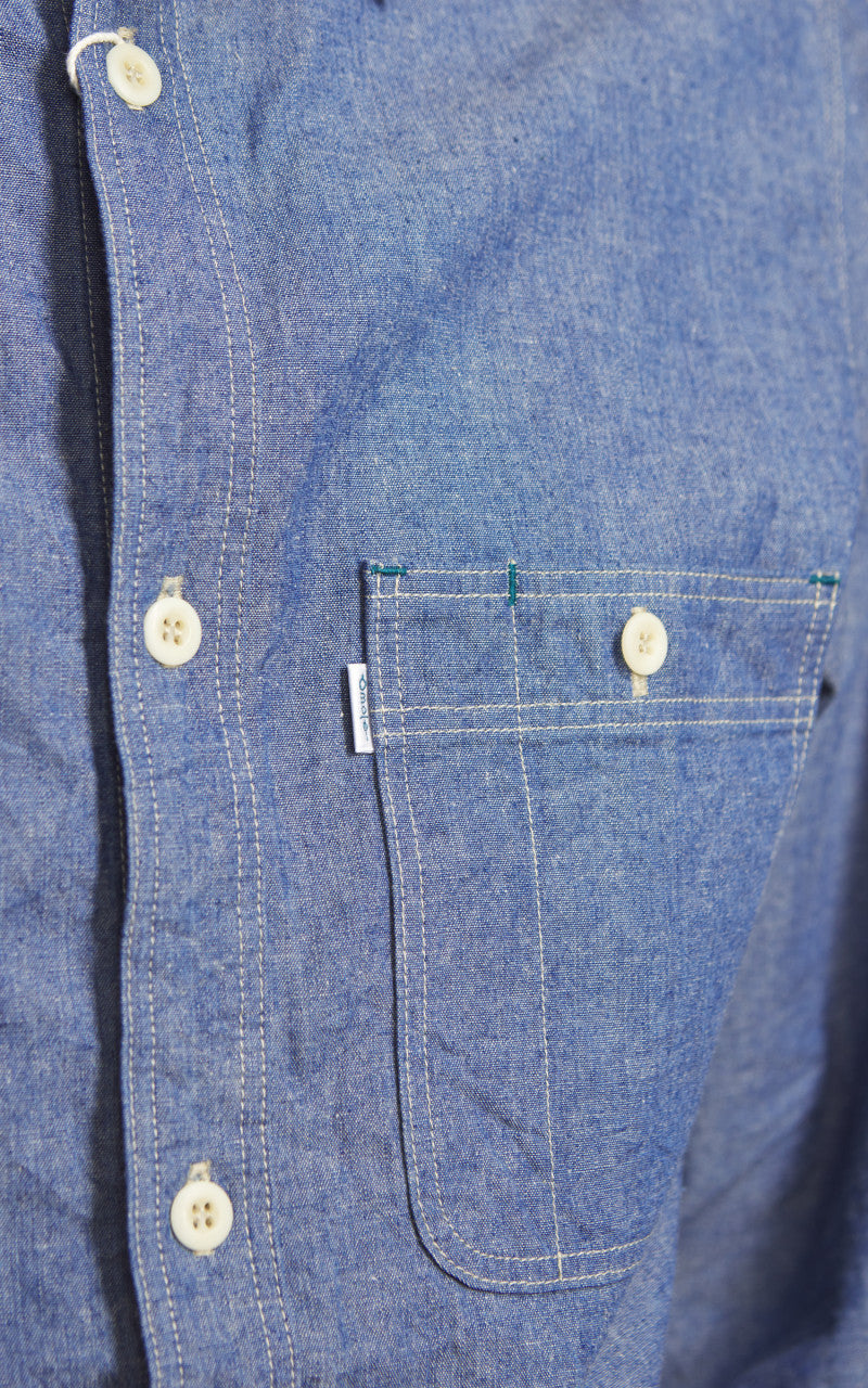 Omoto Denim 5017 High Density Chambray Work Shirt 5.5oz