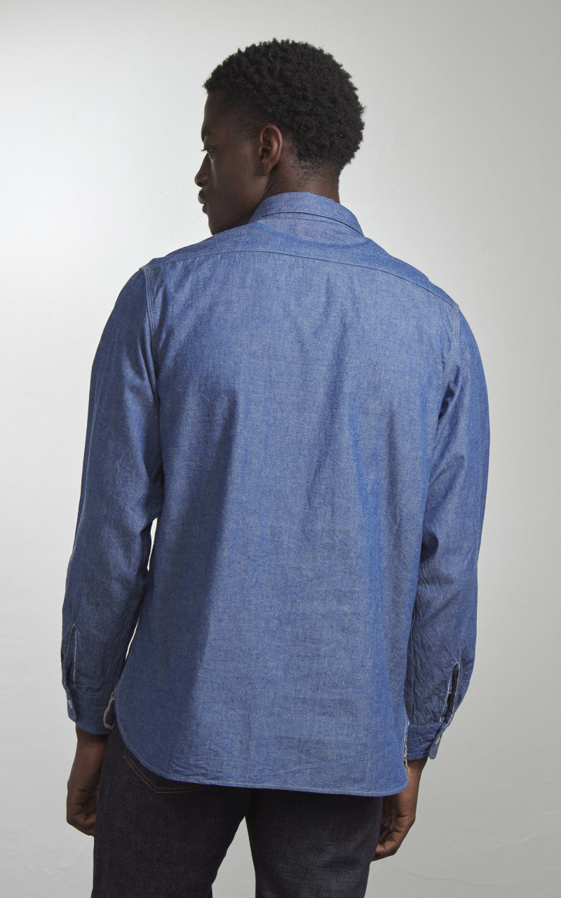Omoto Denim 5017 High Density Chambray Work Shirt 5.5oz