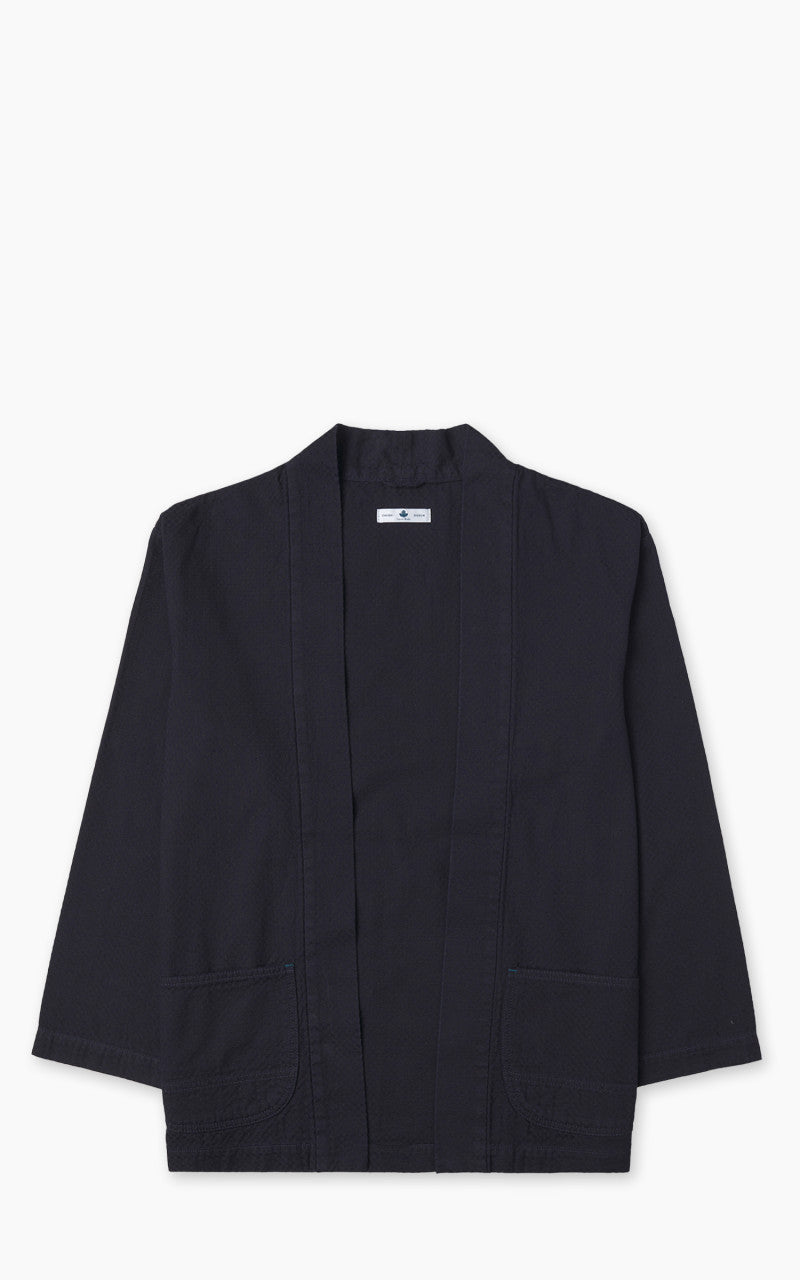 Omoto Denim 8819 Ichimatsu Denim Happi Shirt Indigo 8oz