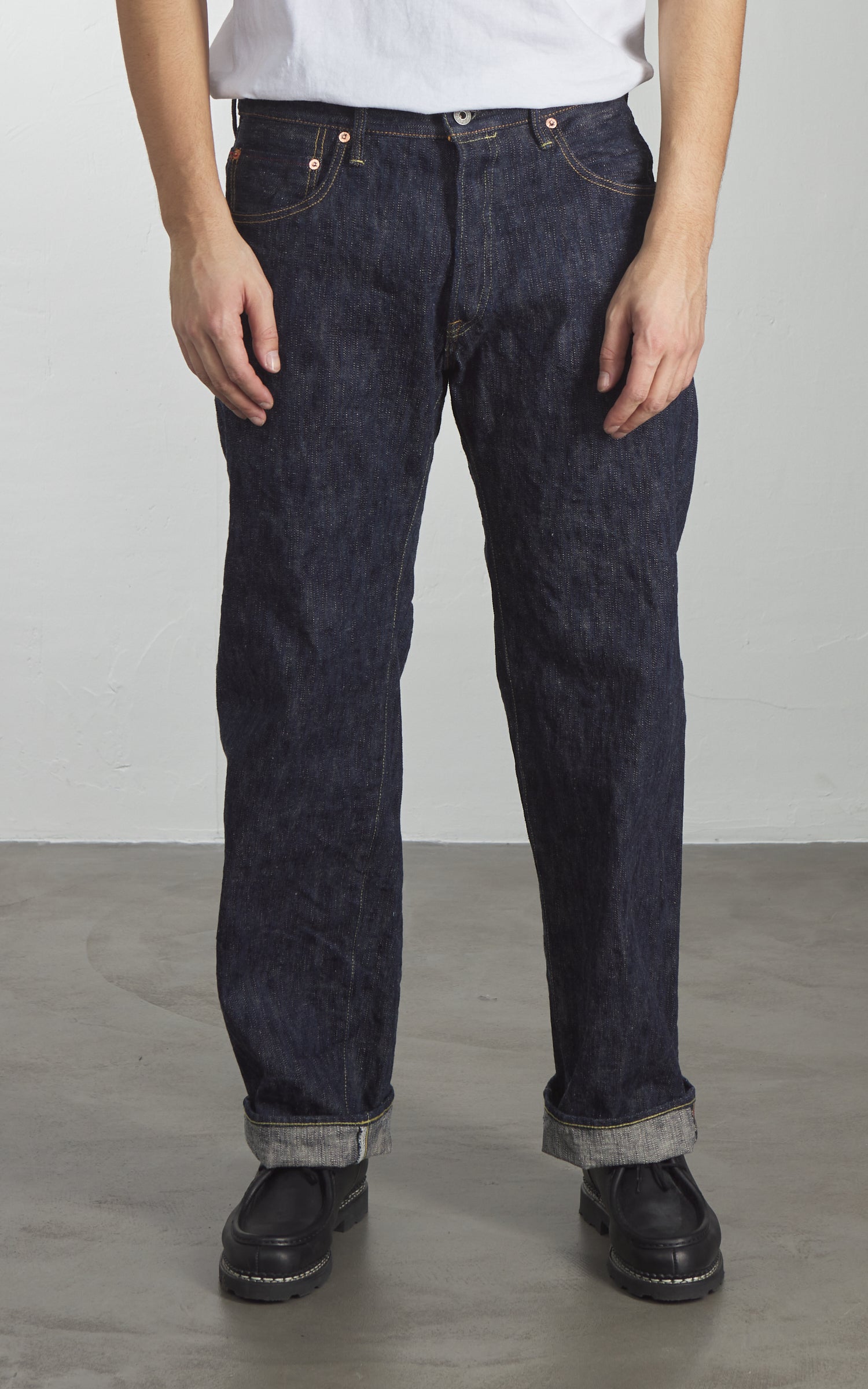 ONI Denim 200-ONI KASE Wide Straight Natural Indigo 16oz
