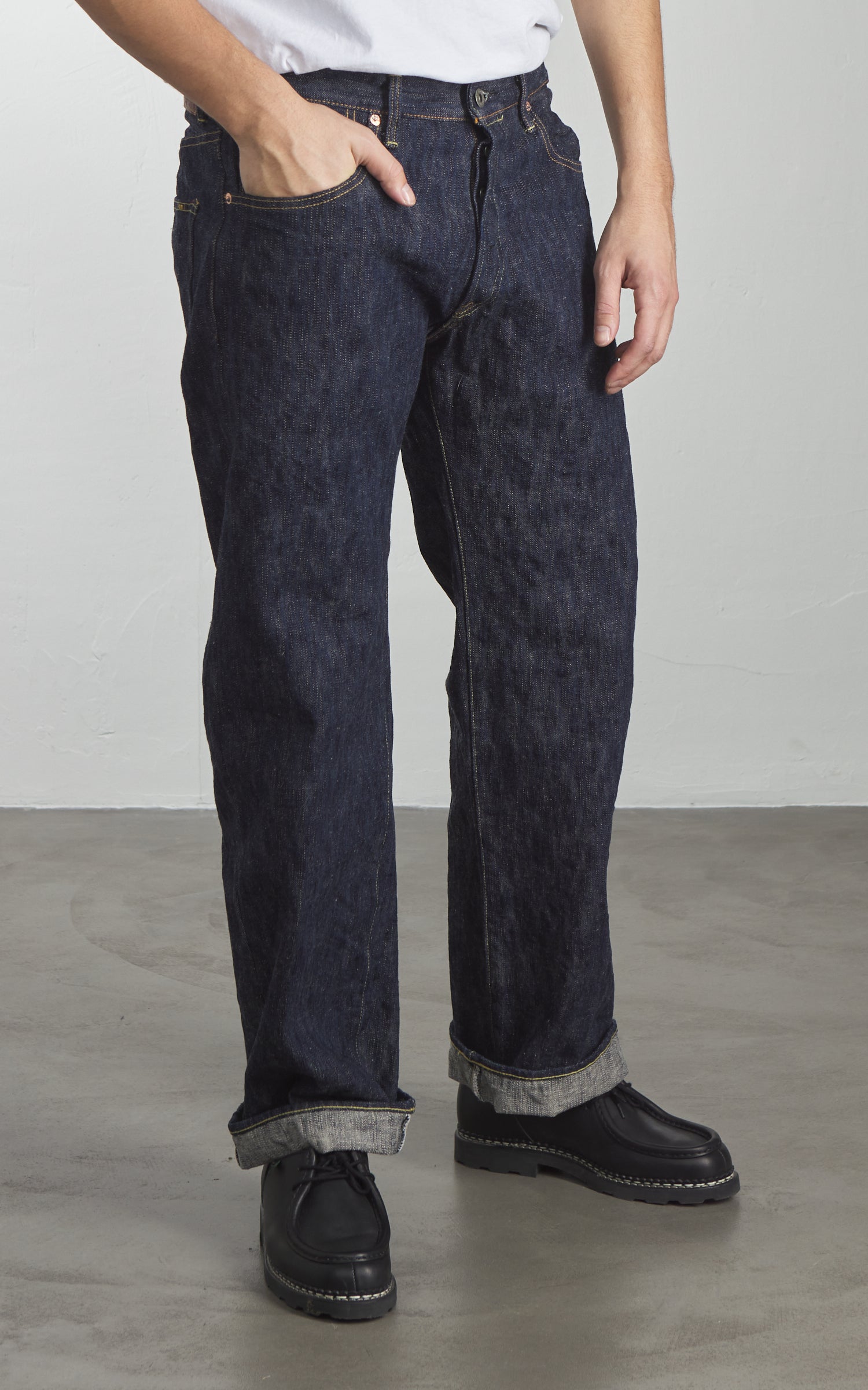 ONI Denim 200-ONI KASE Wide Straight Natural Indigo 16oz