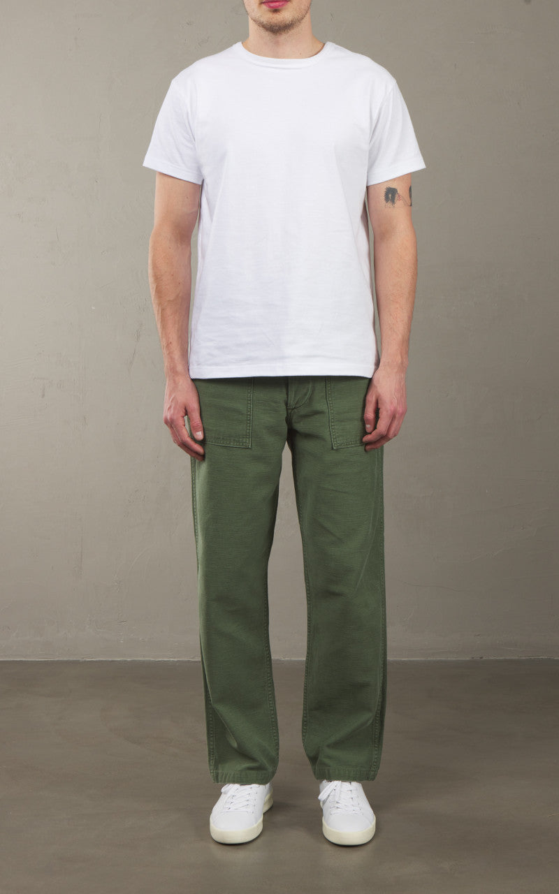 OrSlow US Army Fatigue Pants Regular Used Wash Green