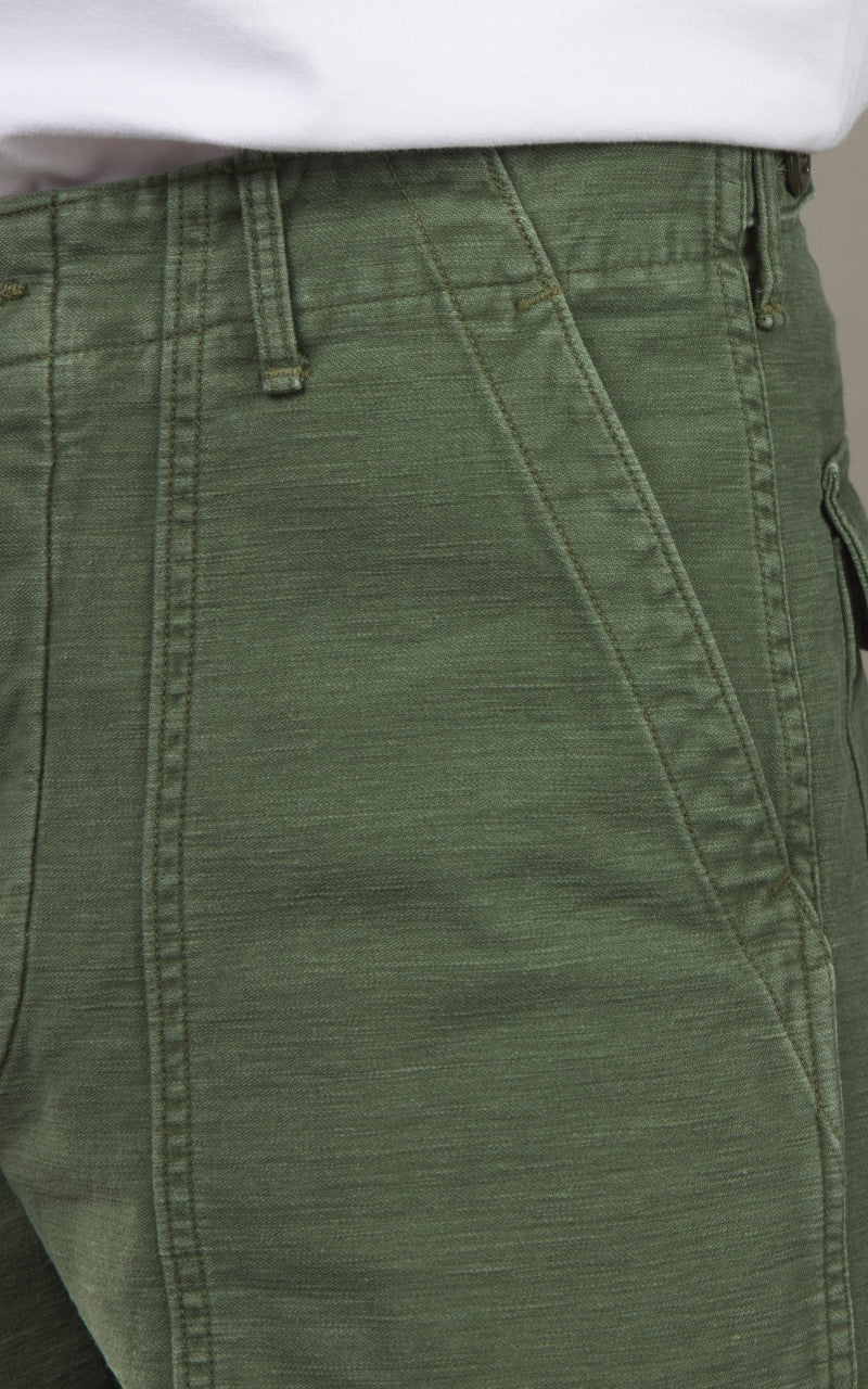 OrSlow US Army Fatigue Pants Regular Used Wash Green