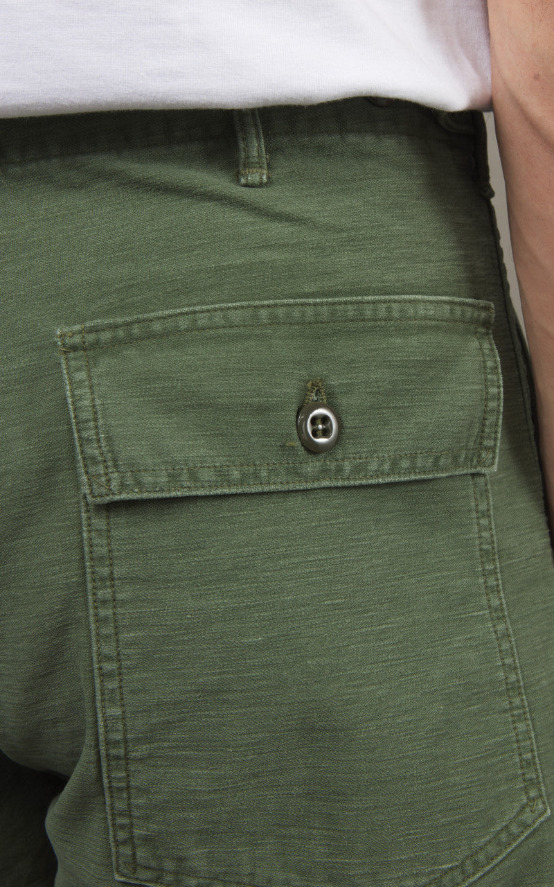 OrSlow US Army Fatigue Pants Regular Used Wash Green