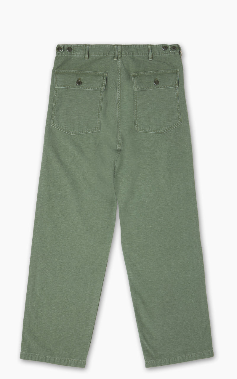 OrSlow US Army Fatigue Pants Regular Used Wash Green