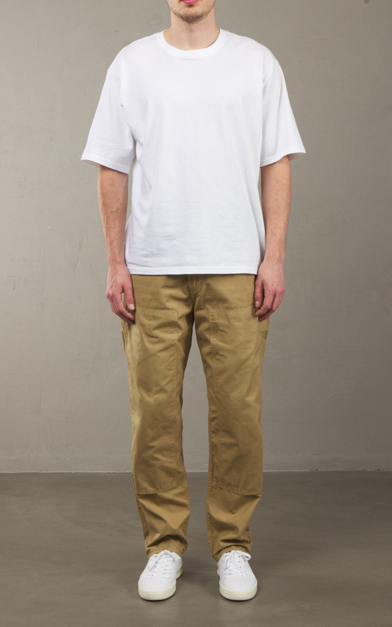 OrSlow Double Knee Utility Poplin Work Pants Khaki