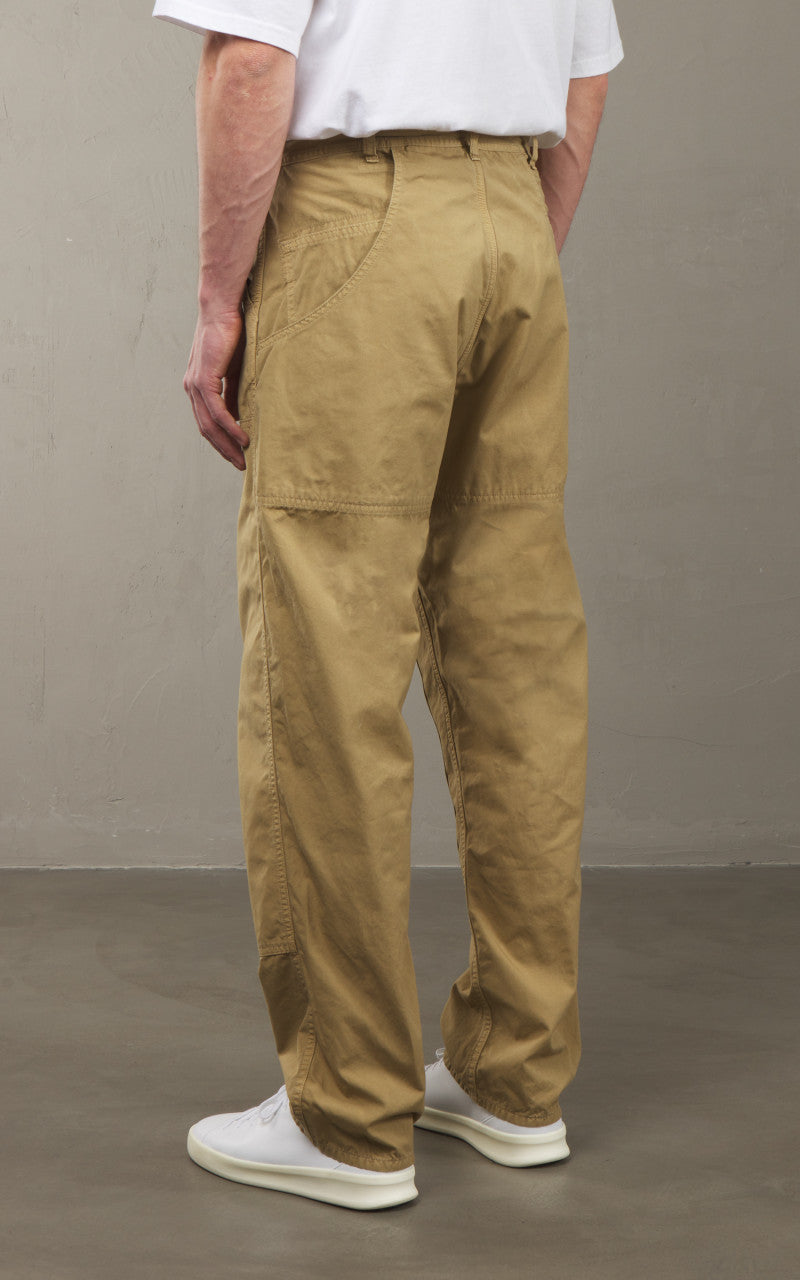 OrSlow Double Knee Utility Poplin Work Pants Khaki