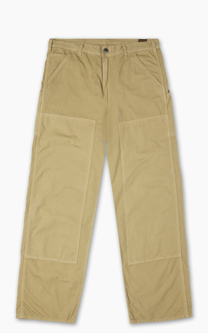 OrSlow Double Knee Utility Poplin Work Pants Khaki