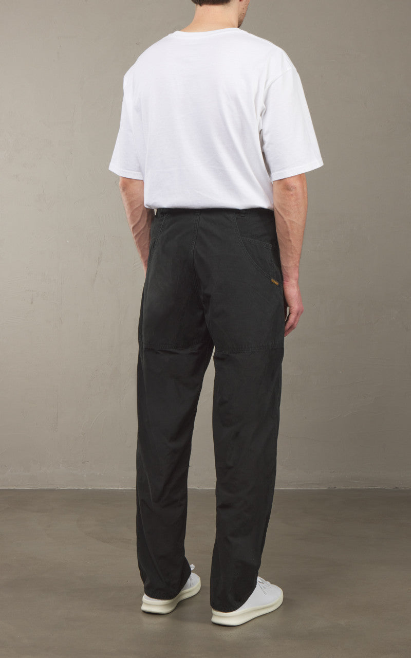 OrSlow Double Knee Utility Poplin Work Pants Black
