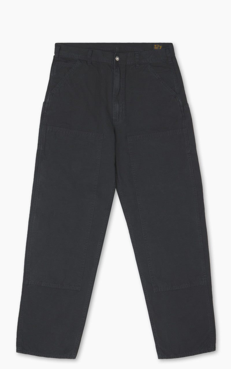 OrSlow Double Knee Utility Poplin Work Pants Black