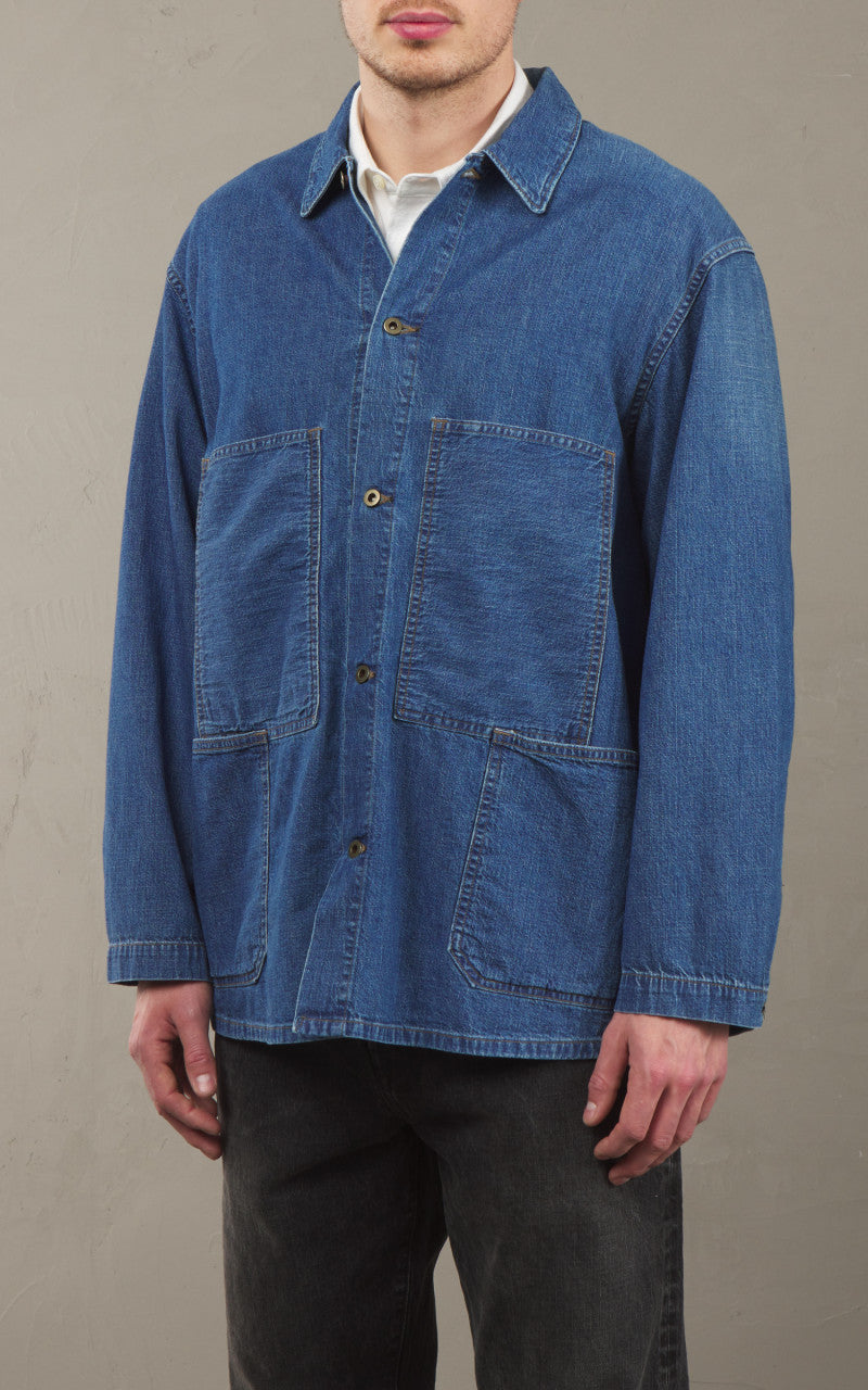 OrSlow Utility Coverall Denim Used Indigo