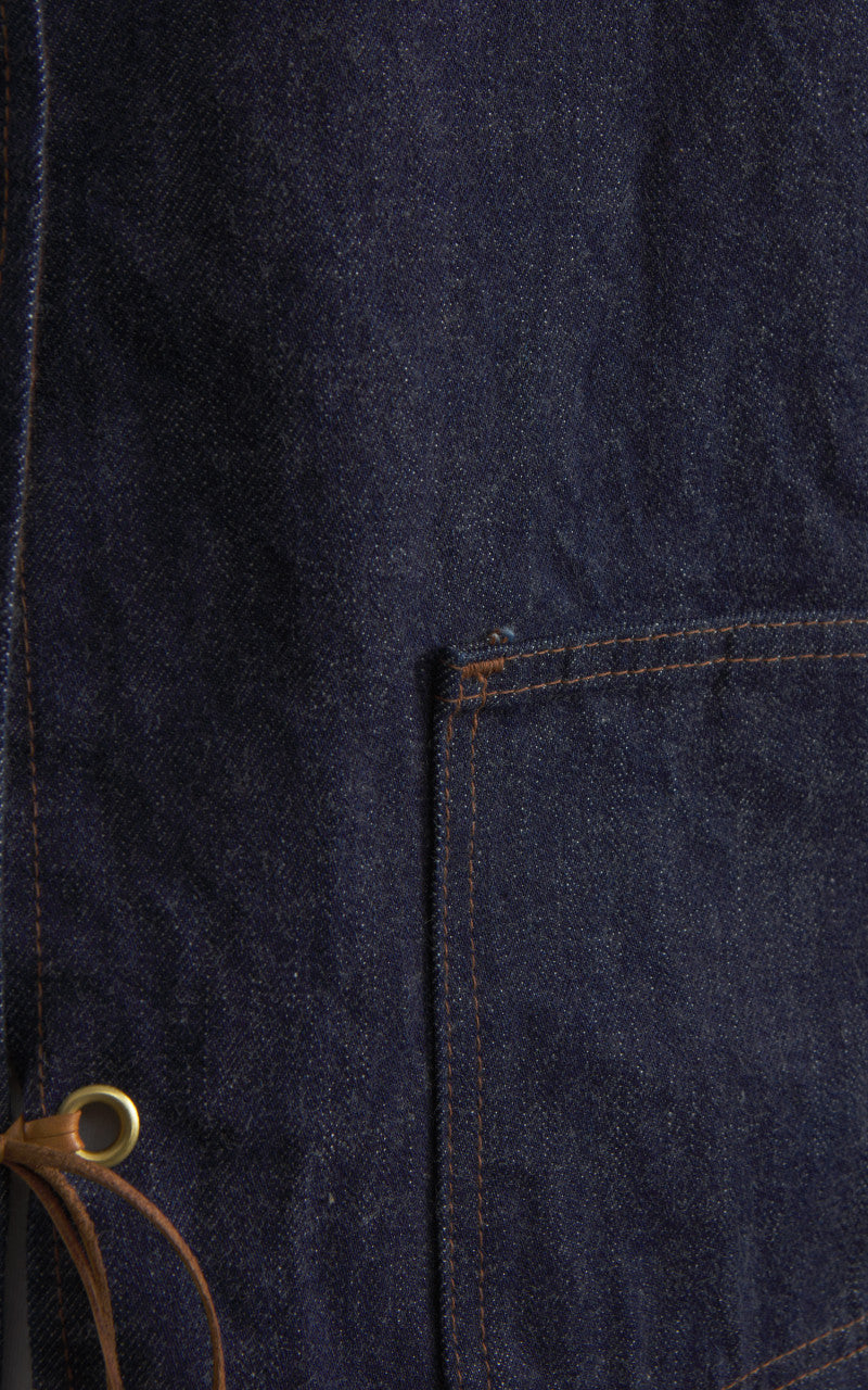 OrSlow Hippie's Reversible Denim Vest Indigo One Wash