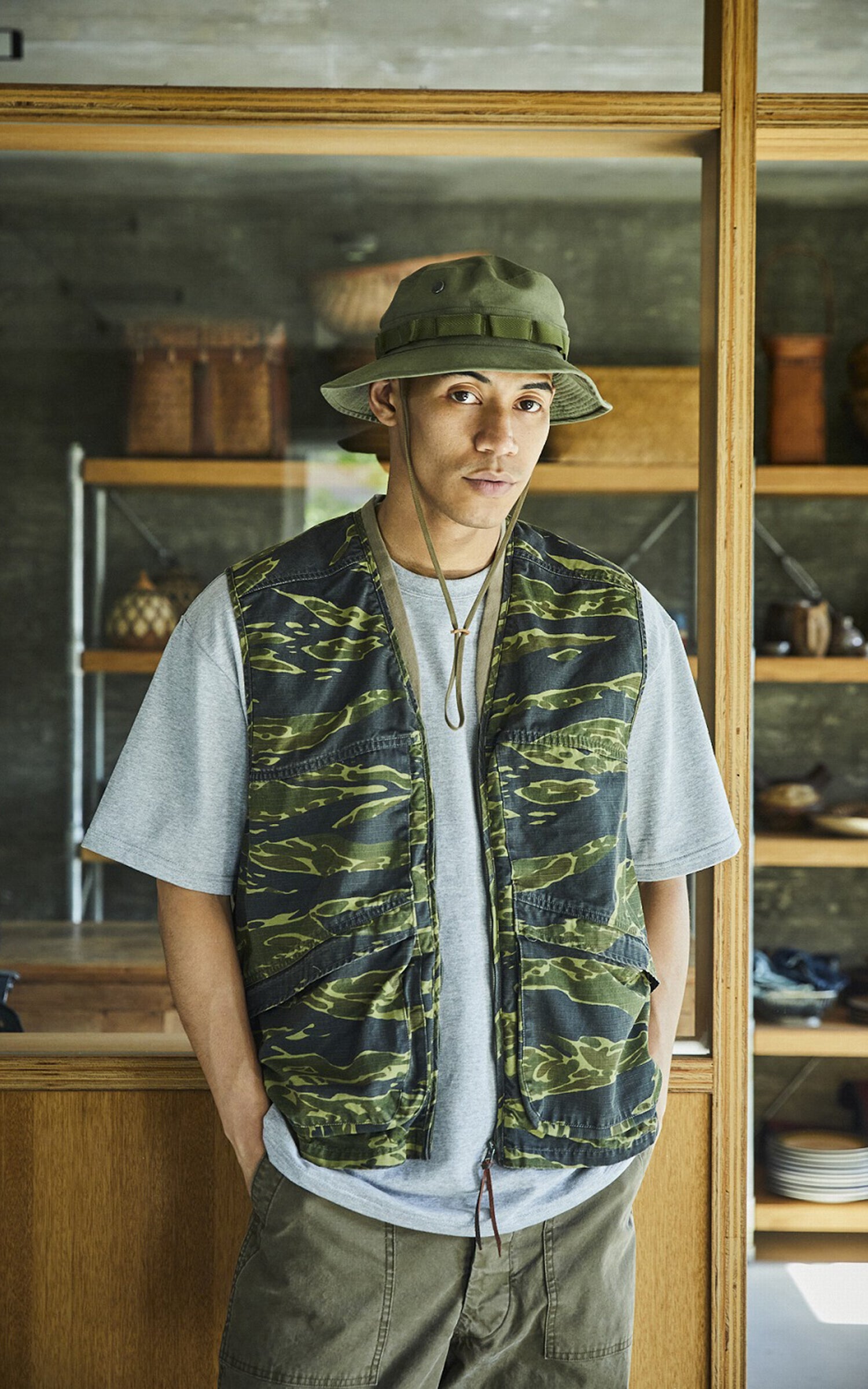 OrSlow Utility Vest Tiger Camo
