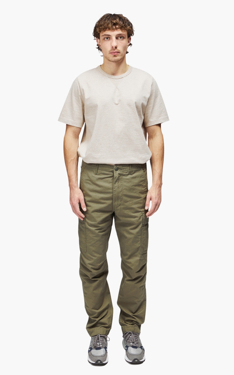 OrSlow Slim Fit 6 Pockets Cargo Pants Ripstop Army Green
