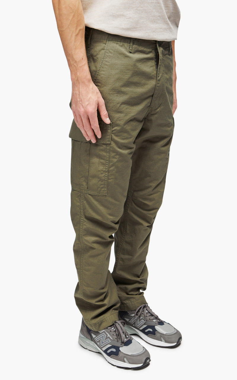 OrSlow Slim Fit 6 Pockets Cargo Pants Ripstop Army Green
