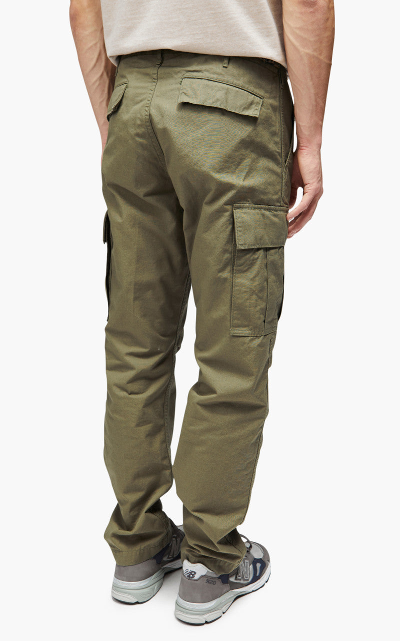 OrSlow Slim Fit 6 Pockets Cargo Pants Ripstop Army Green