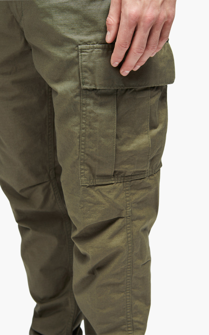 OrSlow Slim Fit 6 Pockets Cargo Pants Ripstop Army Green