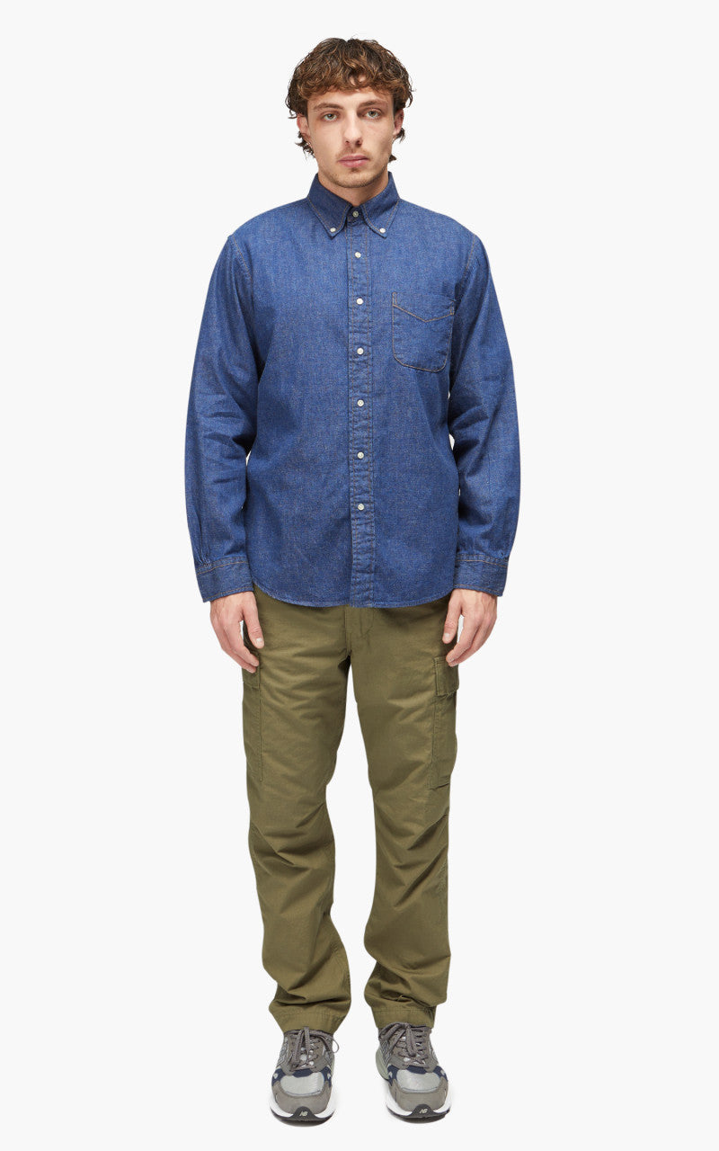 OrSlow Denim Button Down Shirt One Wash