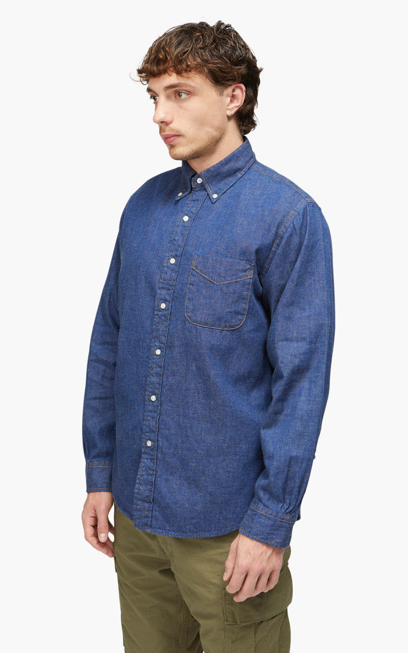 OrSlow Denim Button Down Shirt One Wash