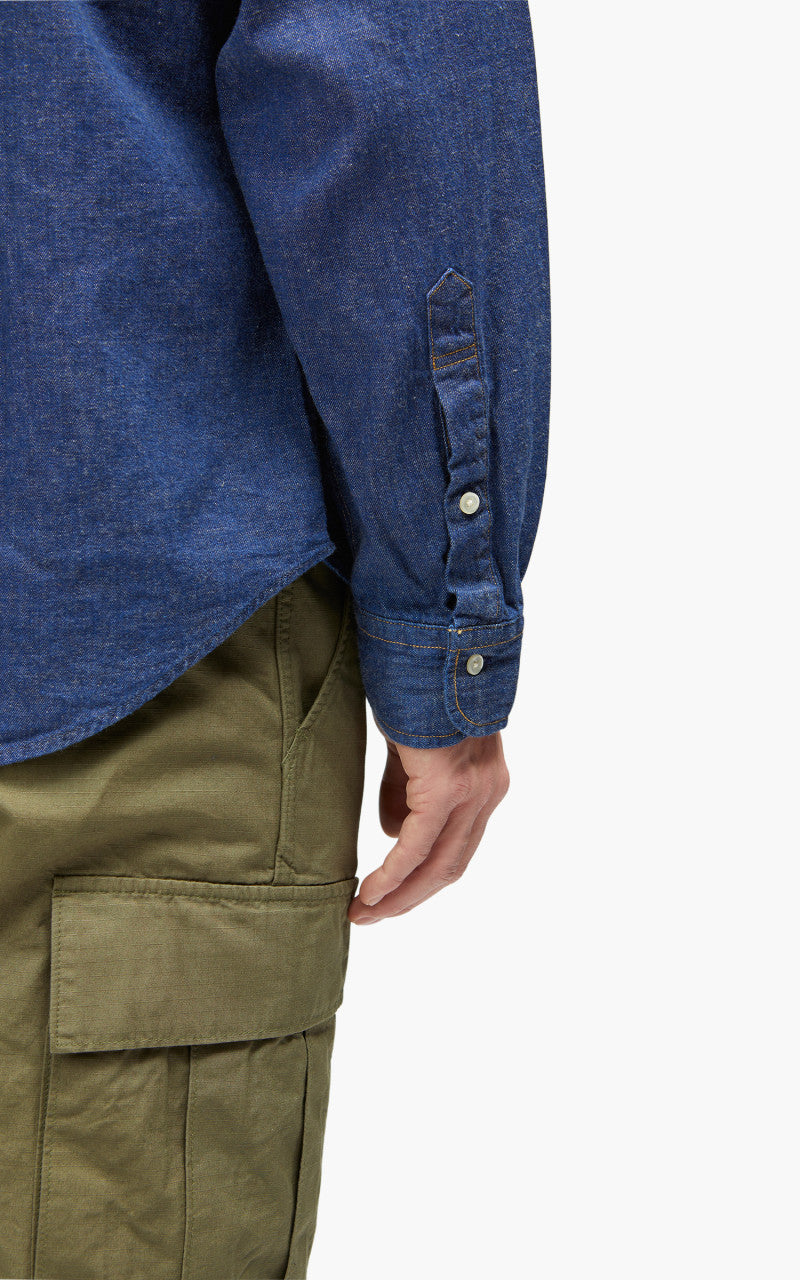 OrSlow Denim Button Down Shirt One Wash