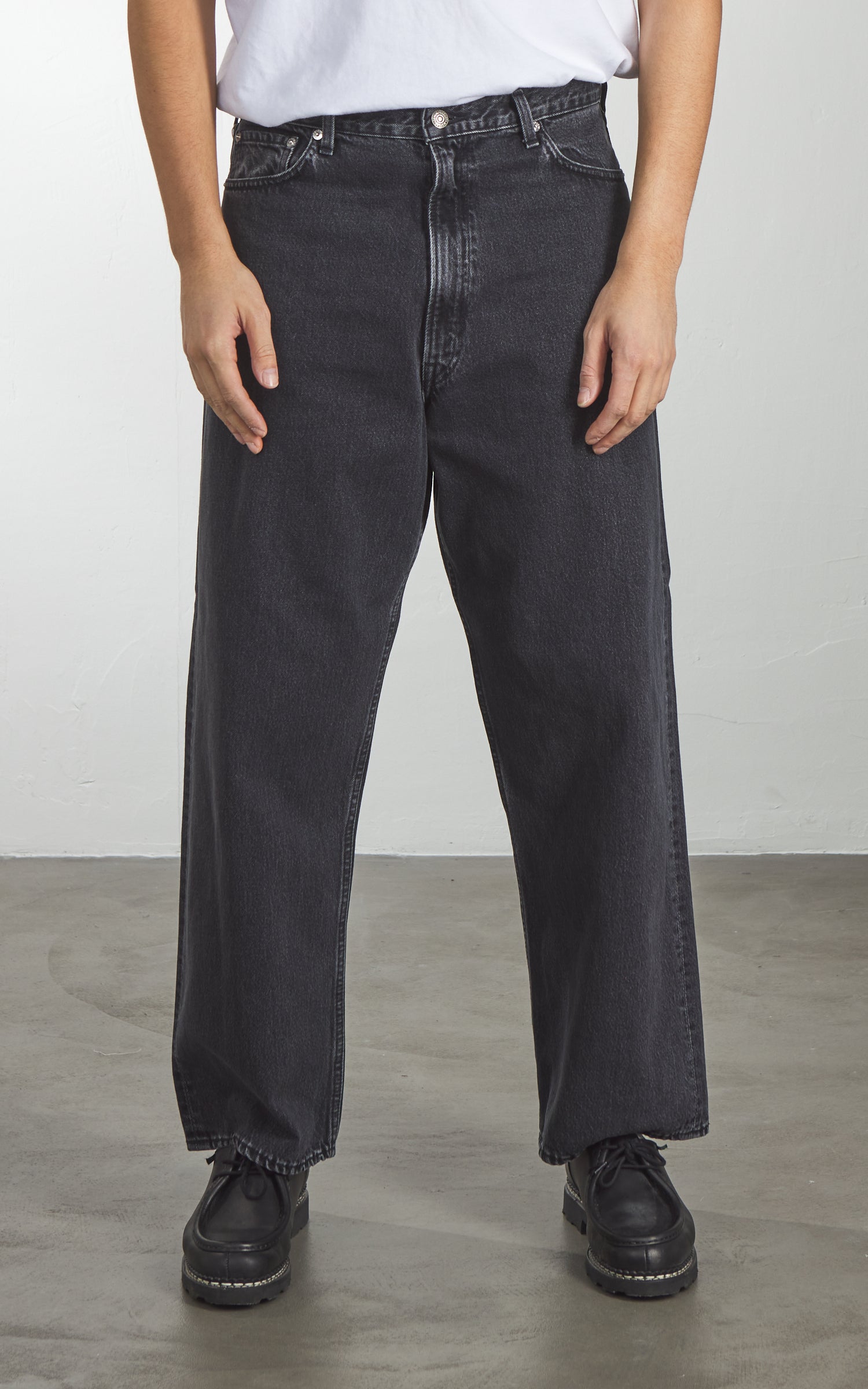 OrSlow 100 Super Dad's Fit Denim Pants Black Stone