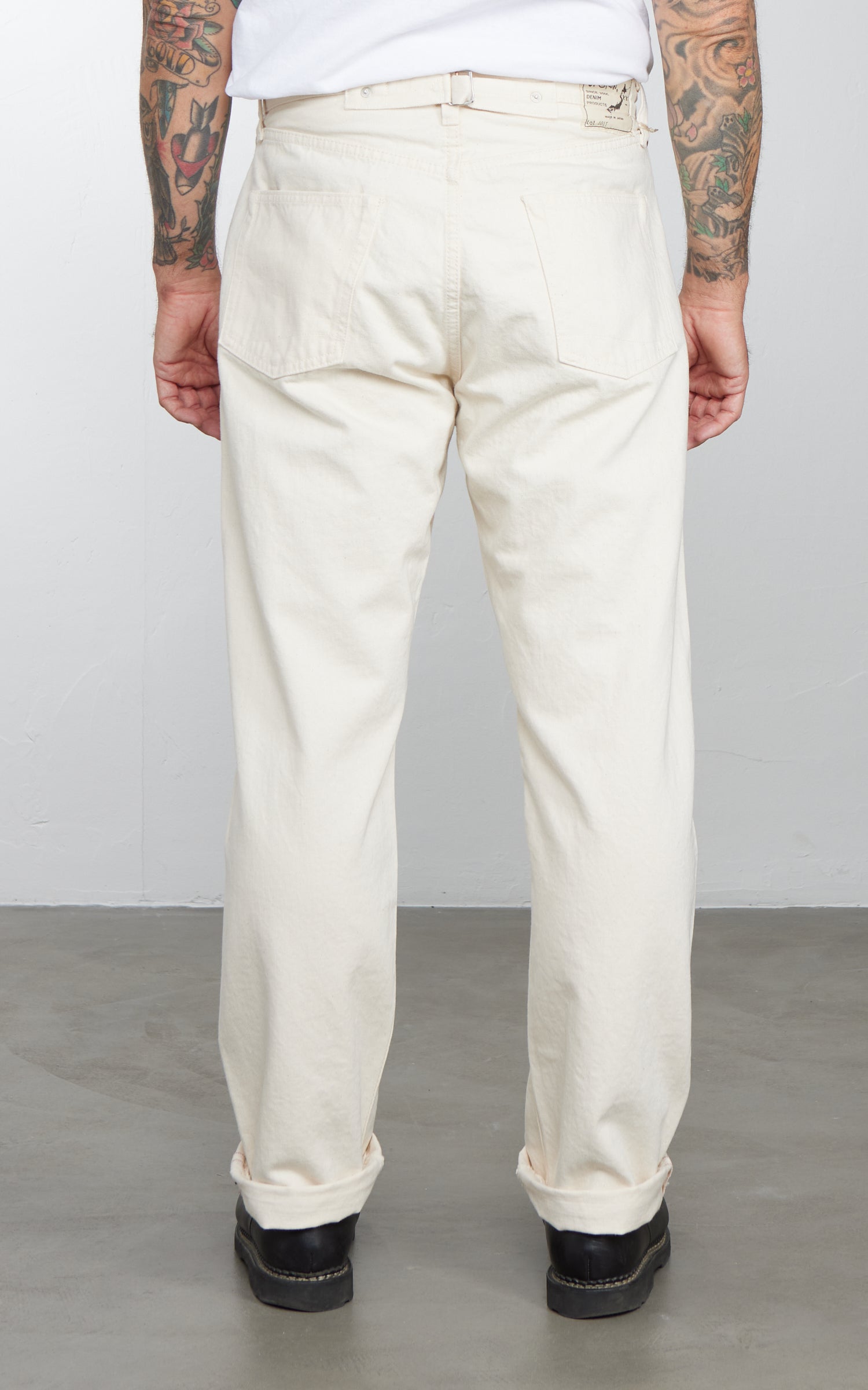 Orslow 101 Grand Dads Fit Denim Pants Ecru One Wash