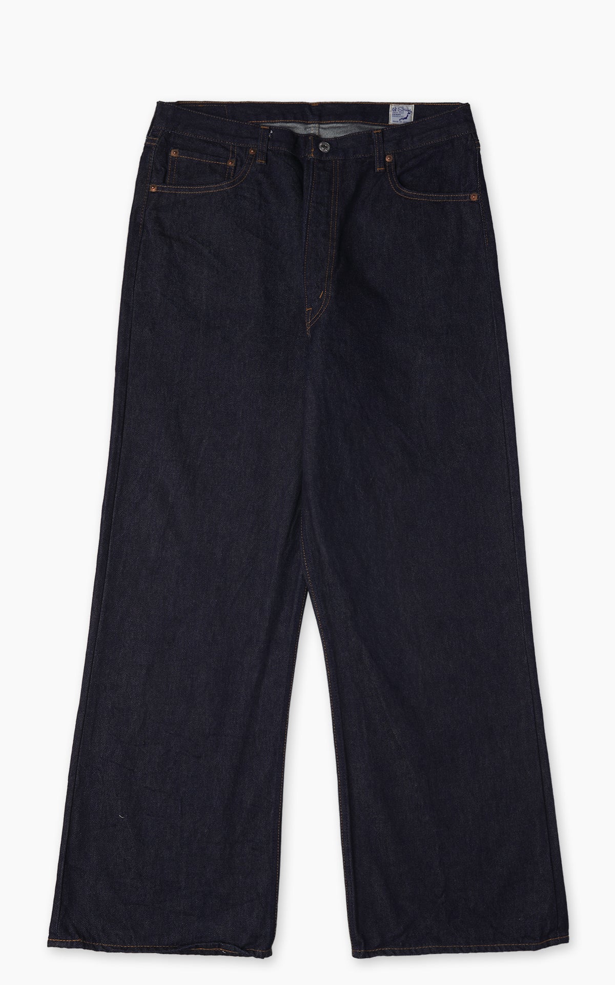 OrSlow Wide Flare Denim One Wash Indigo