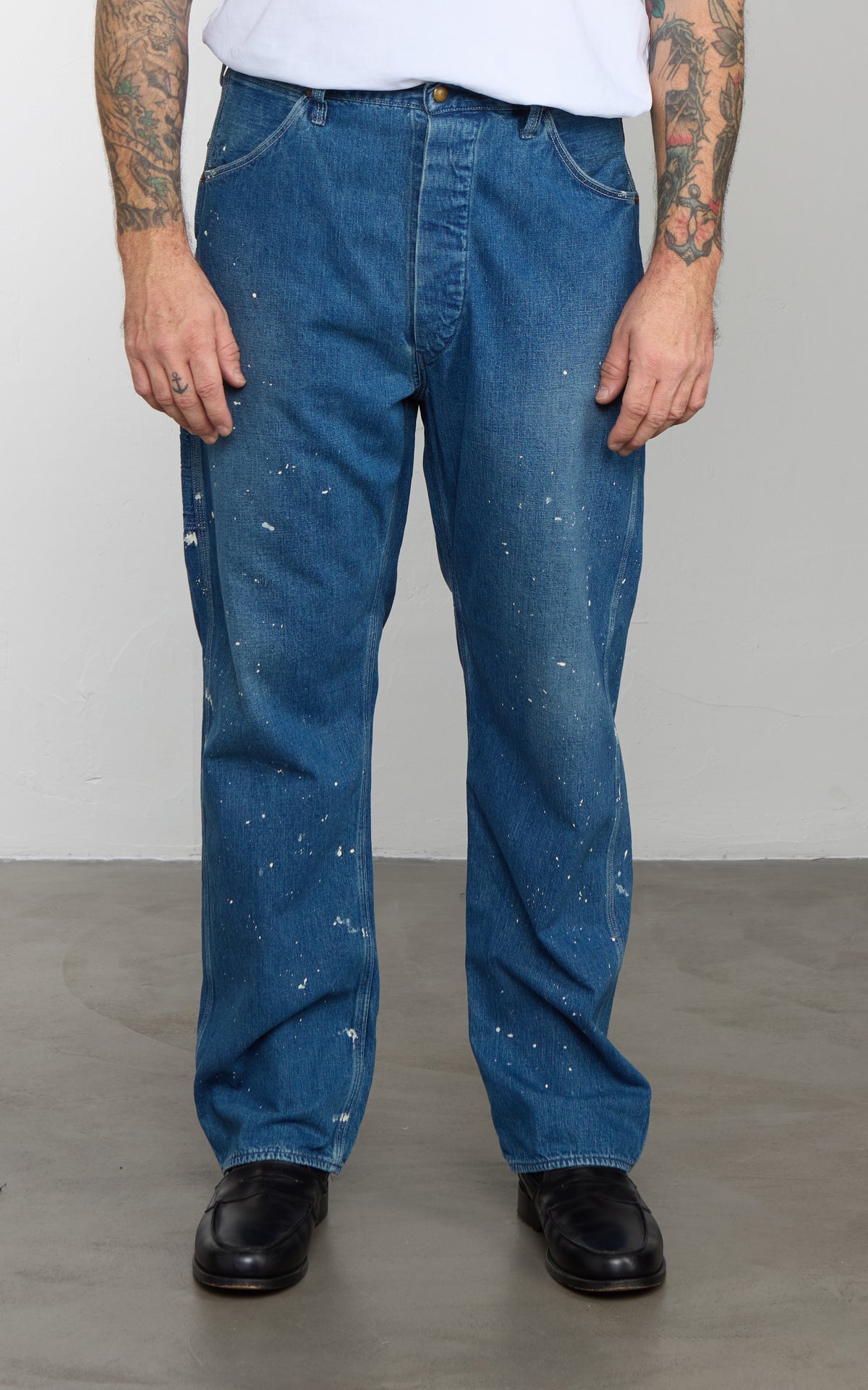 OrSlow Painter Pants Denim Used Wash With Paint
