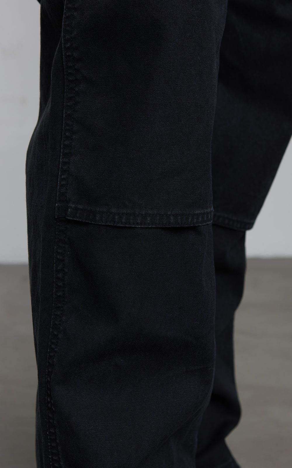 OrSlow Double Knee Canvas Work Trousers Black