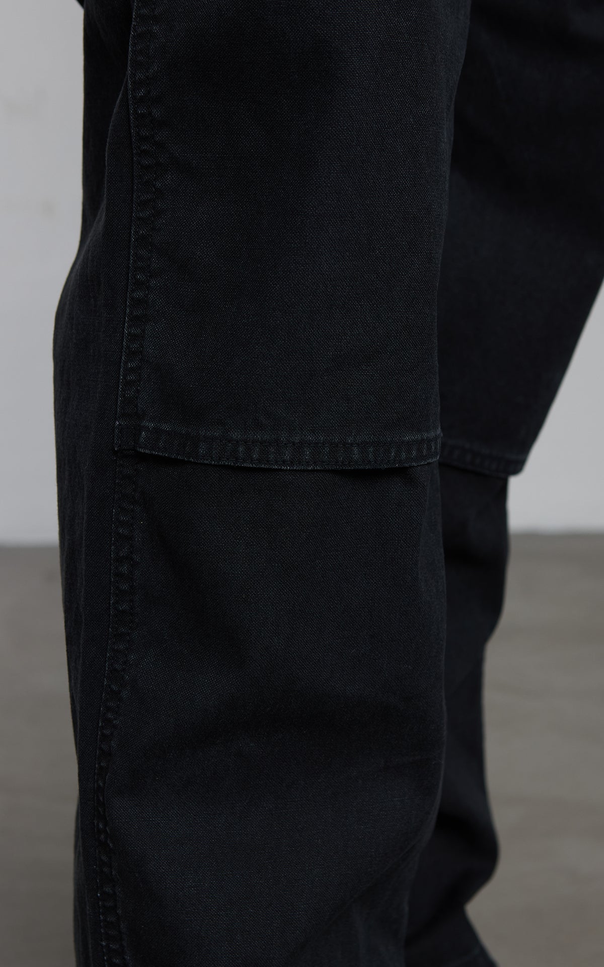 OrSlow Double Knee Canvas Work Trousers Black