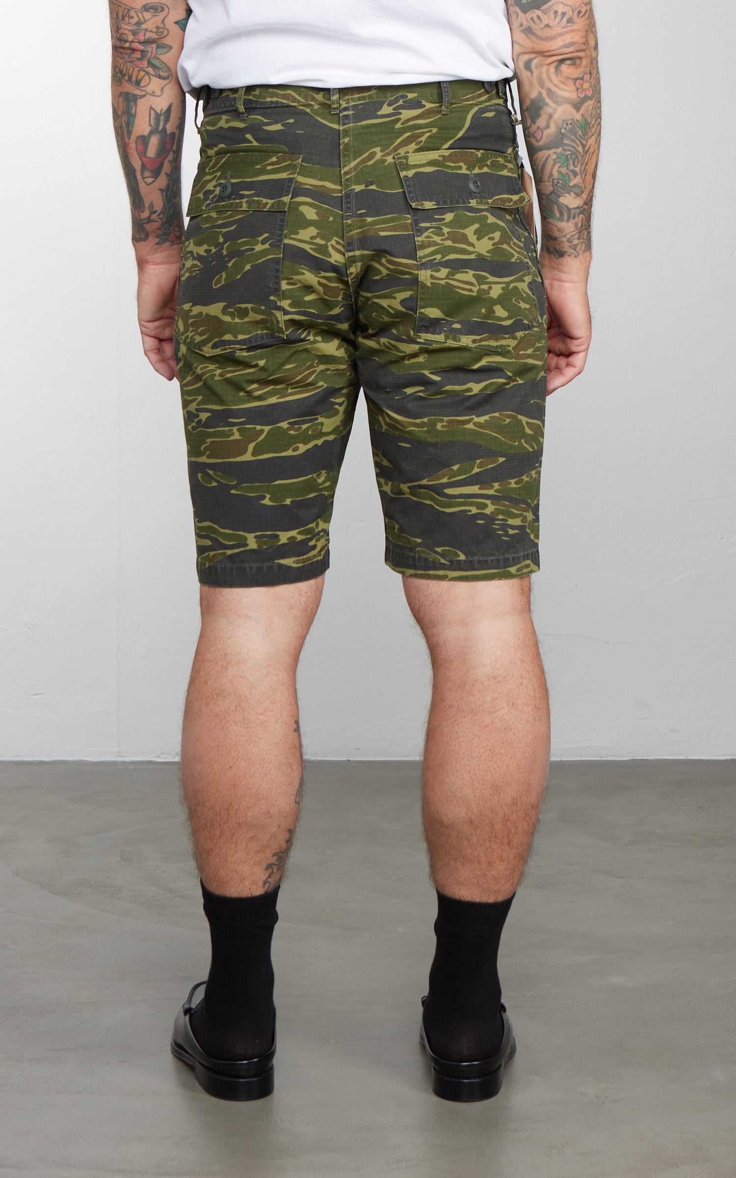 OrSlow US Army Fatigue Shorts Tiger Camo