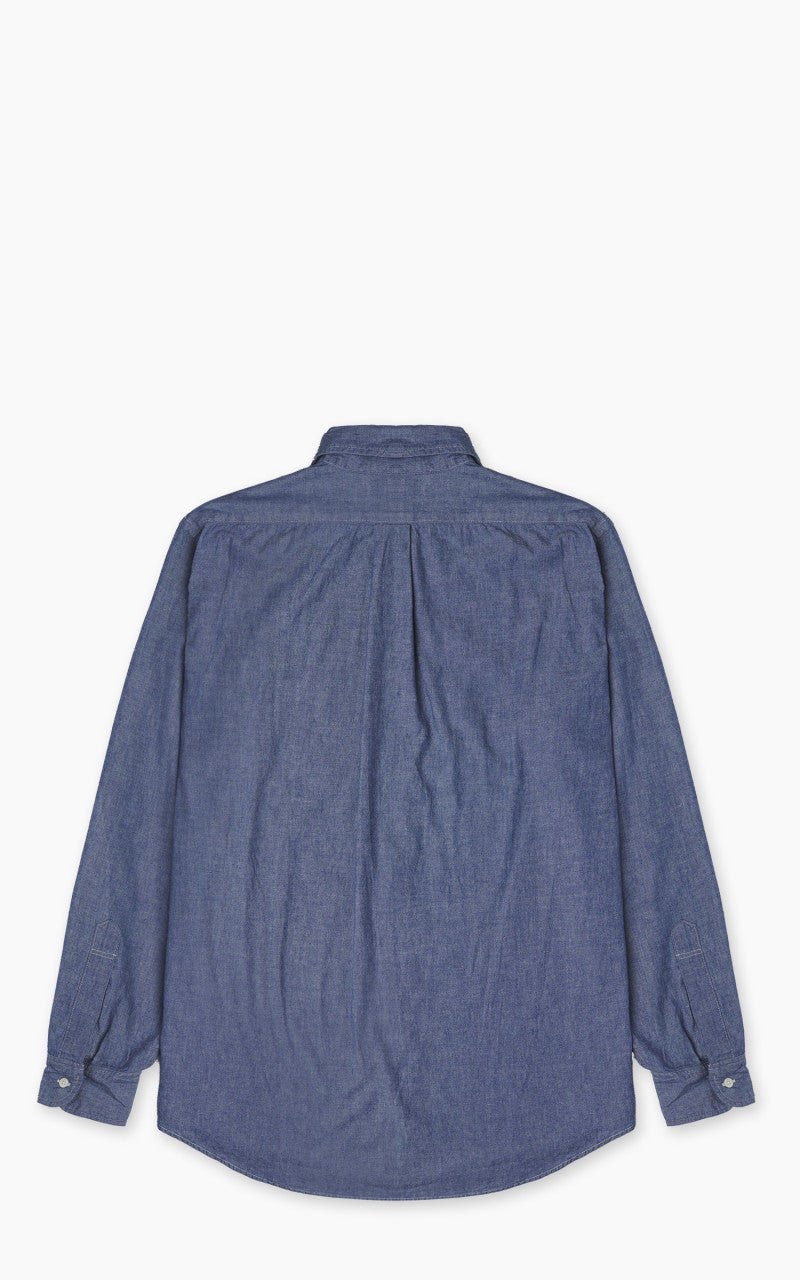 OrSlow Standard Button Down Shirt Chambray Blue