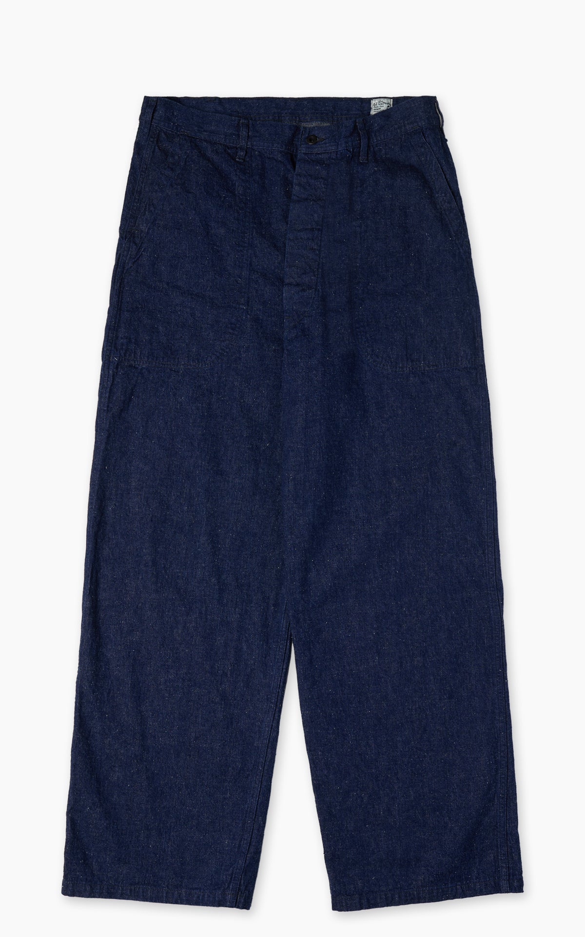 OrSlow WWII 40s U.S. Navy Wide-Fit Utility Trousers Indigo One Wash