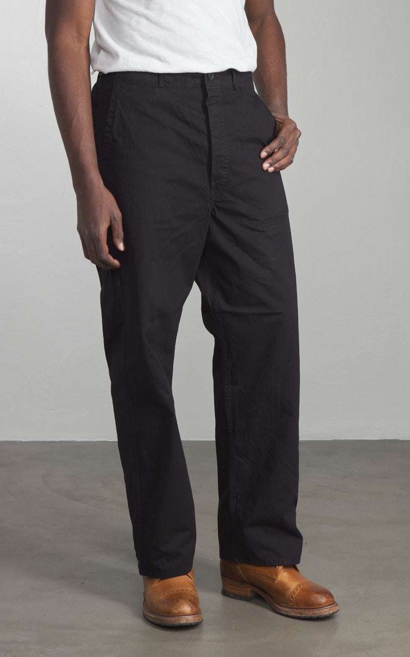OrSlow Wide Fit French Work Pants Black