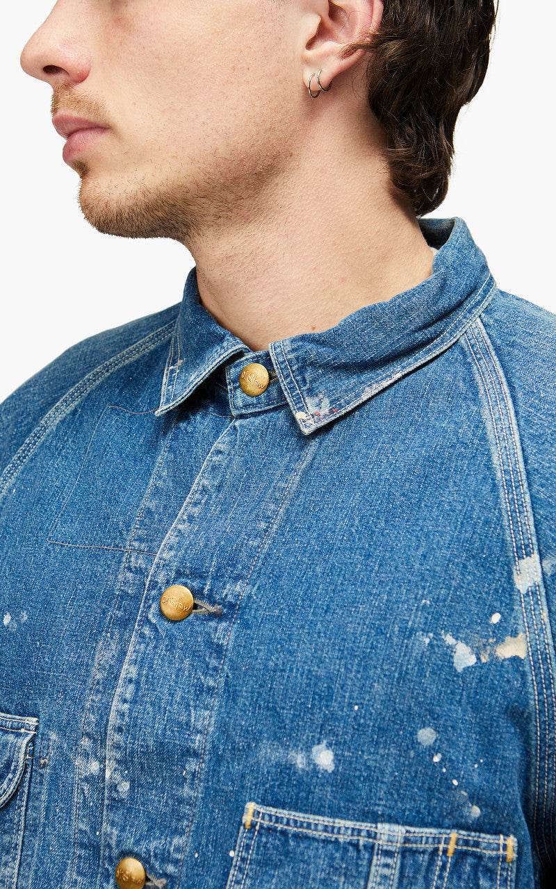 OrSlow 1950's Coverall Denim Used W/ Paint