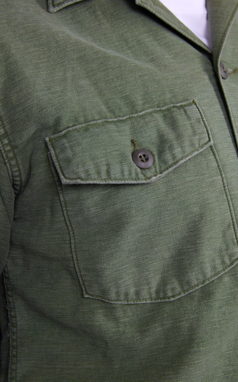 OrSlow US Army Fatigue Shirt Army Used Green
