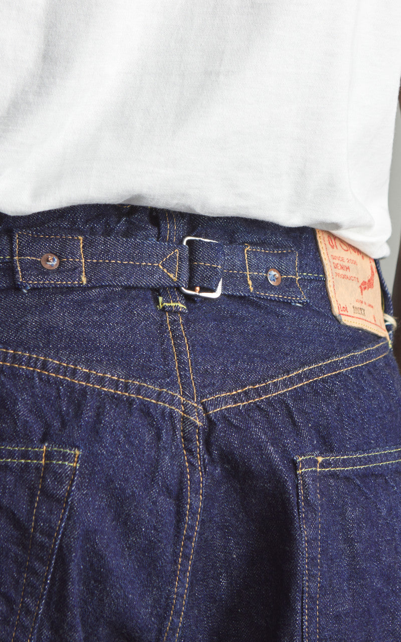 OrSlow 101 Grand Dads Fit Denim Pants Blue One Wash