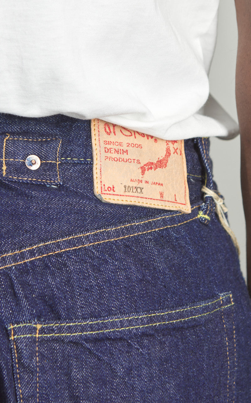 OrSlow 101 Grand Dads Fit Denim Pants Blue One Wash