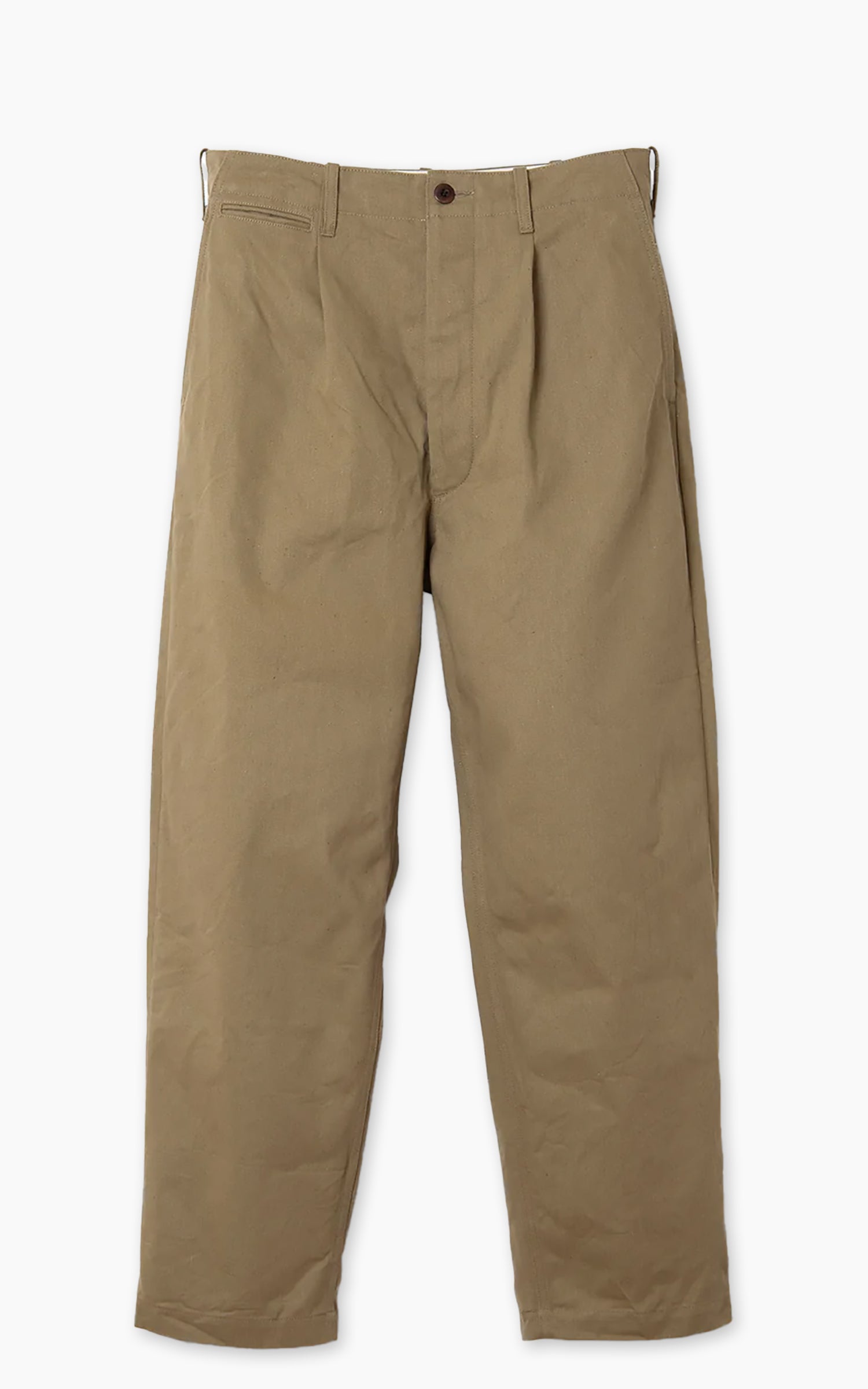 Orgueil OR-1133 Cotton Wide Selvedge Trousers Beige
