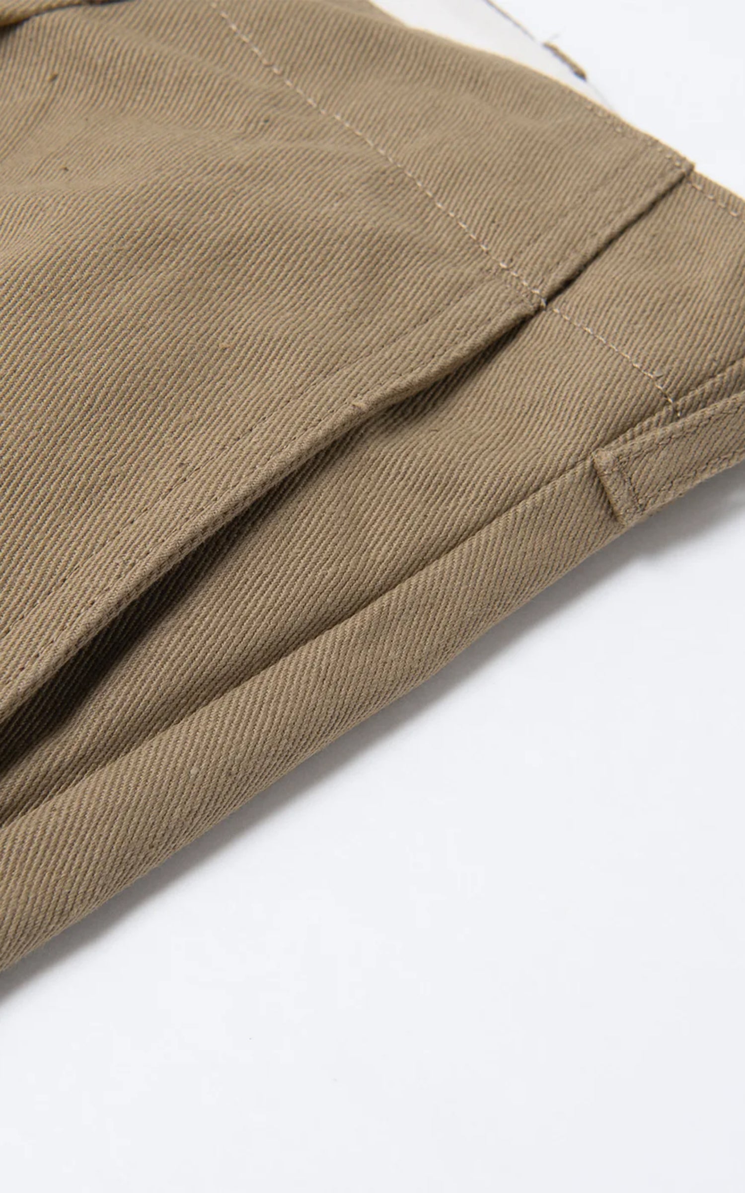 Orgueil OR-1133 Cotton Wide Selvedge Trousers Beige