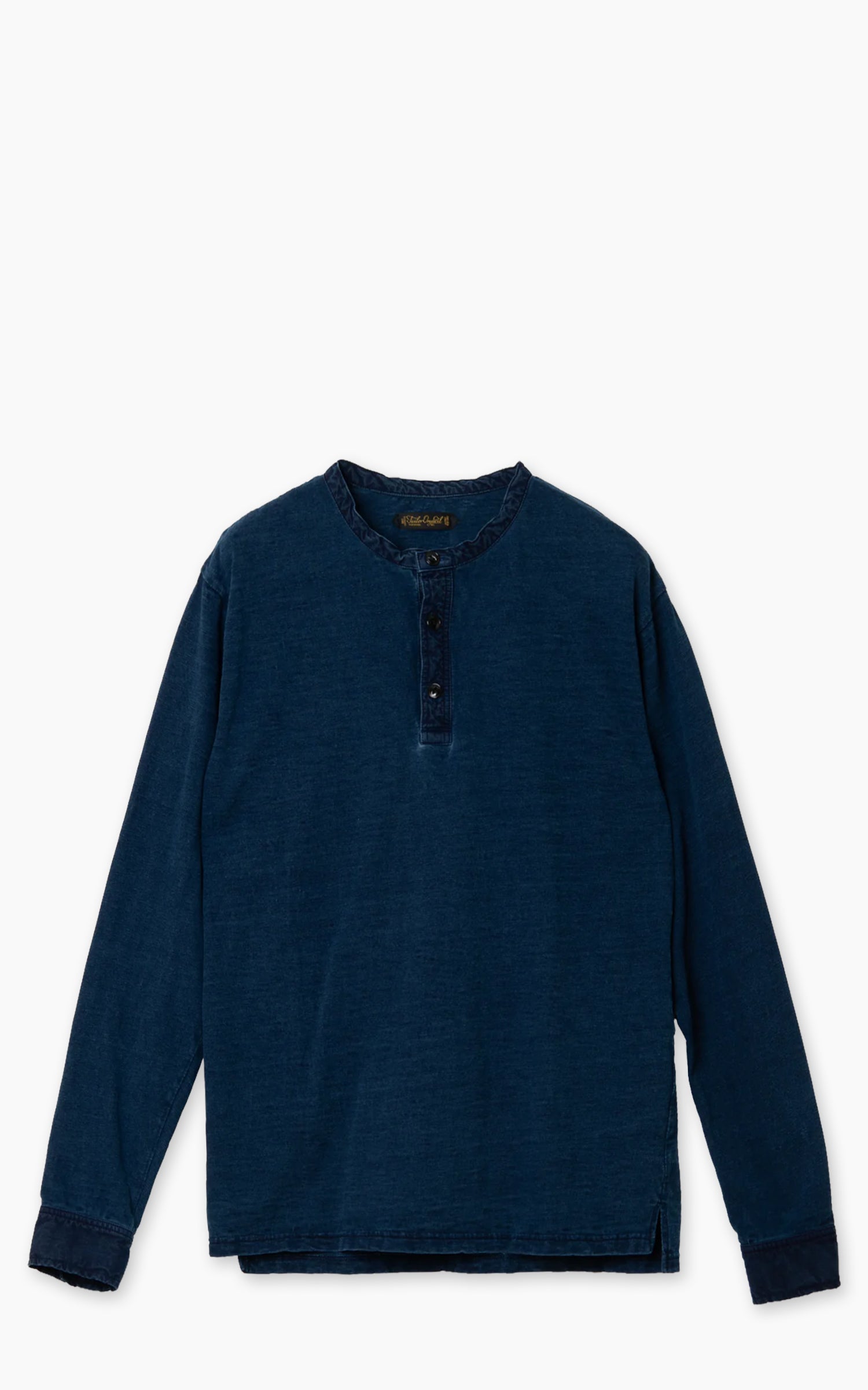 Orgueil OR-9111 Henley Neck T-Shirt Indigo