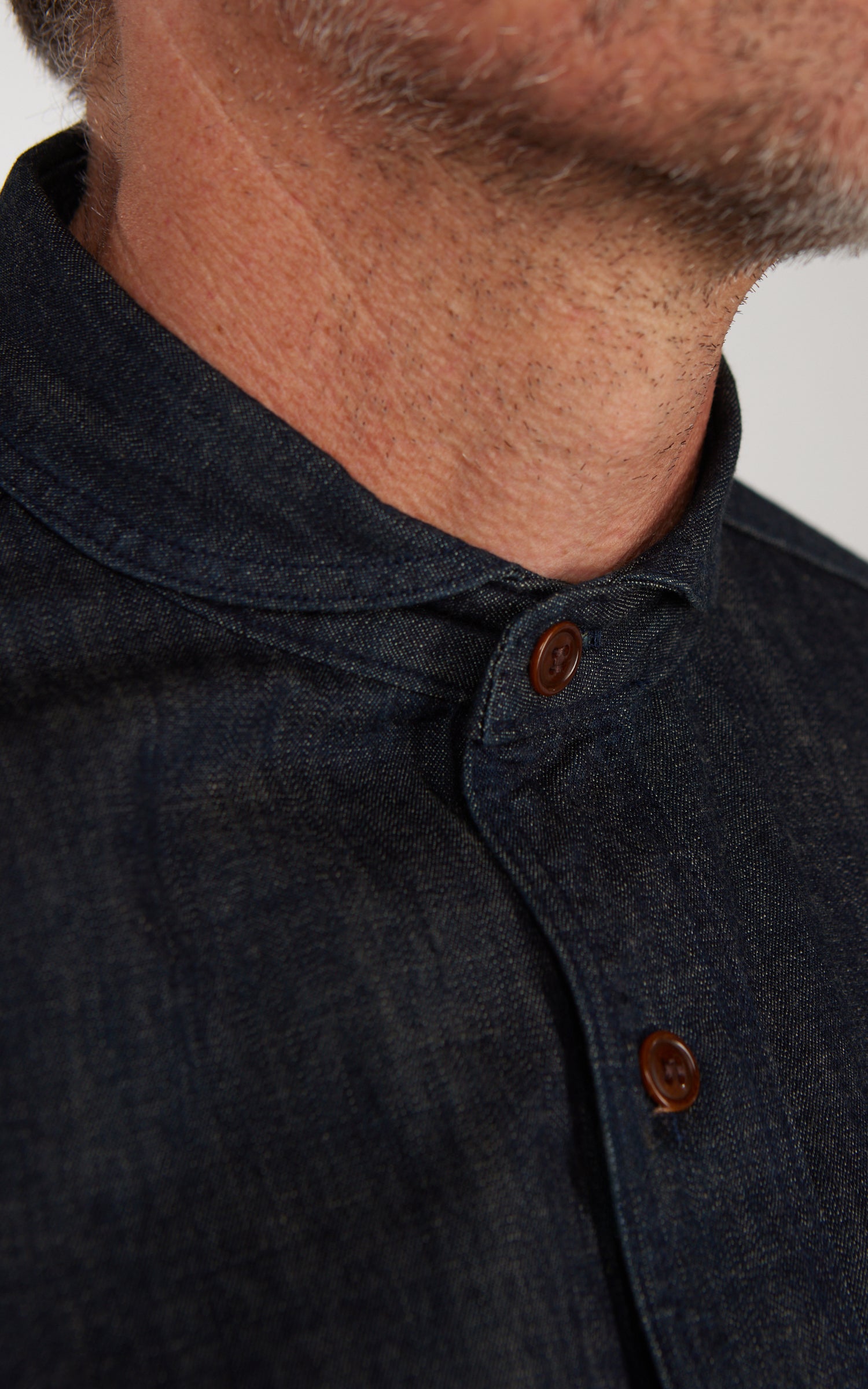 Orgueil OR-5107 Shawl Collar Shirt Denim Indigo