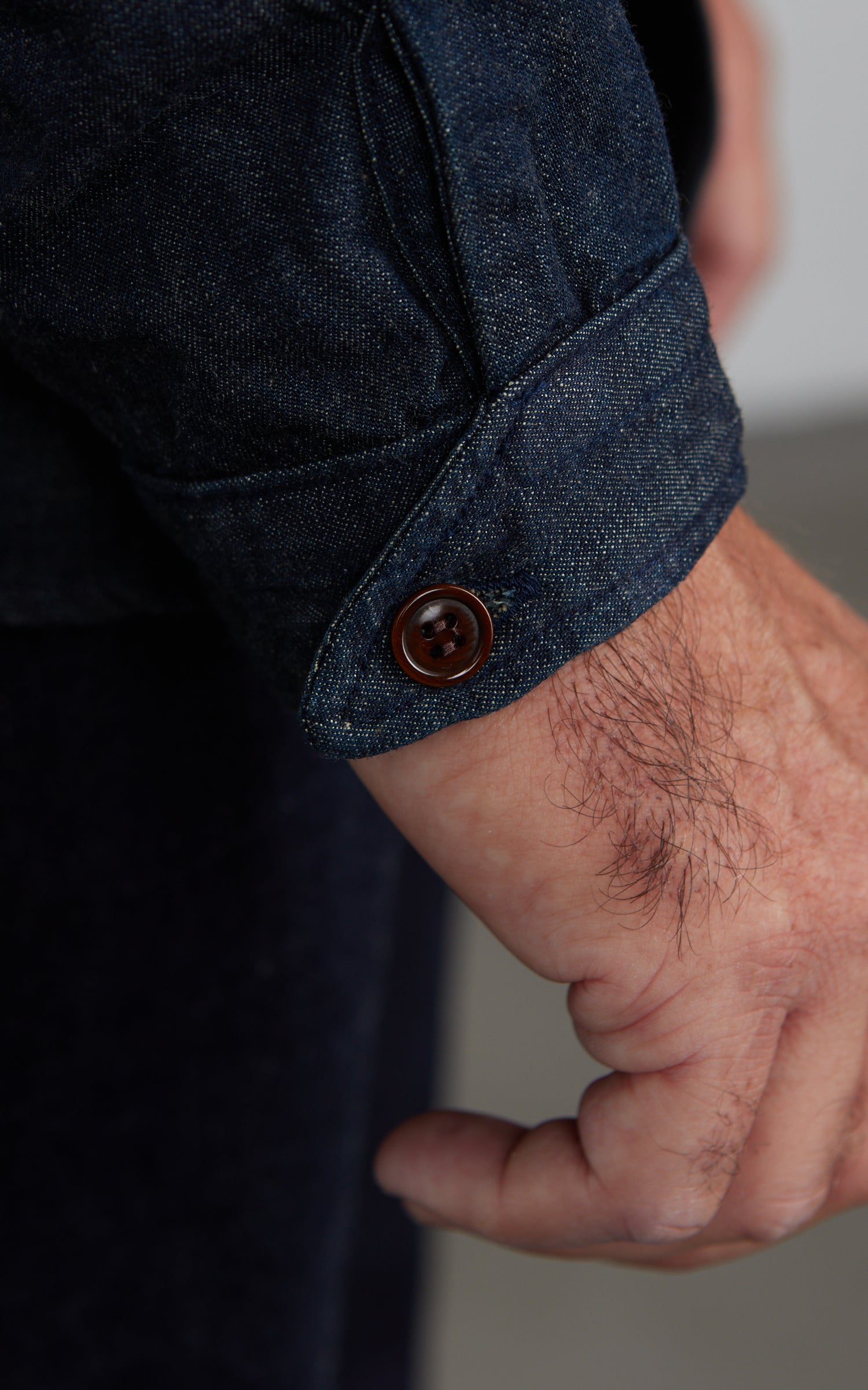 Orgueil OR-5107 Shawl Collar Shirt Denim Indigo