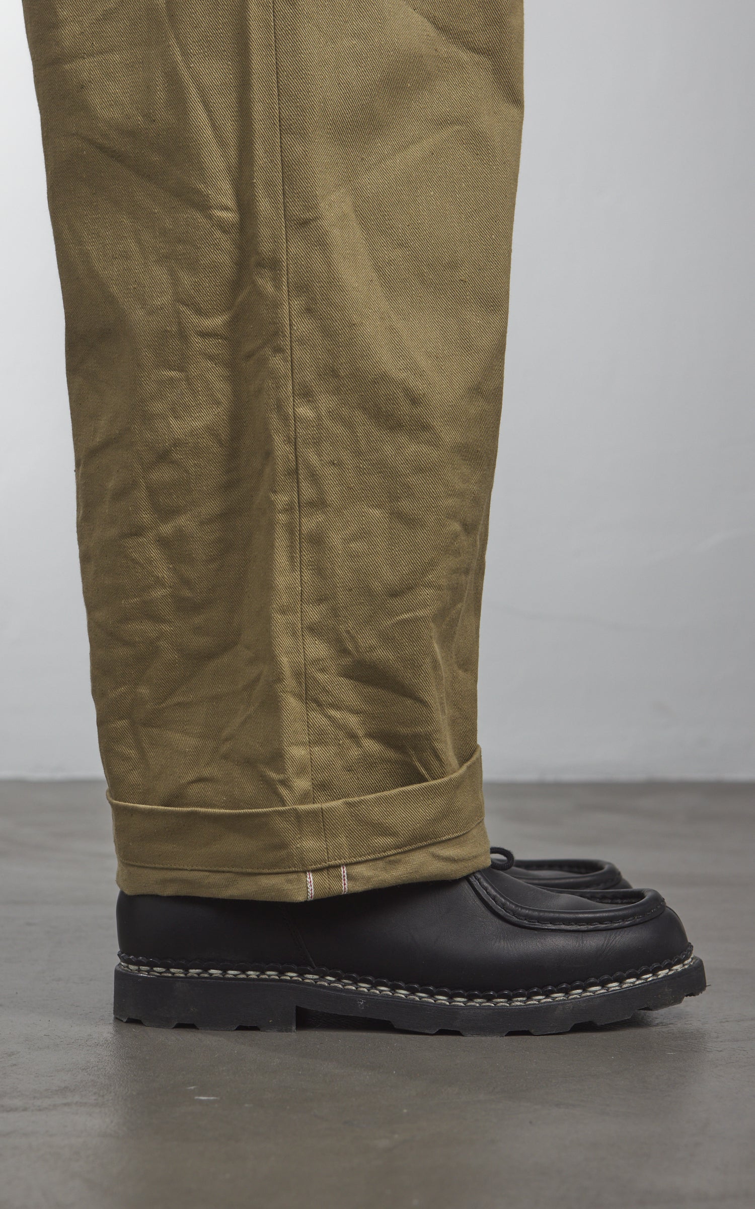 Orgueil OR-1133 Cotton Wide Selvedge Trousers Beige