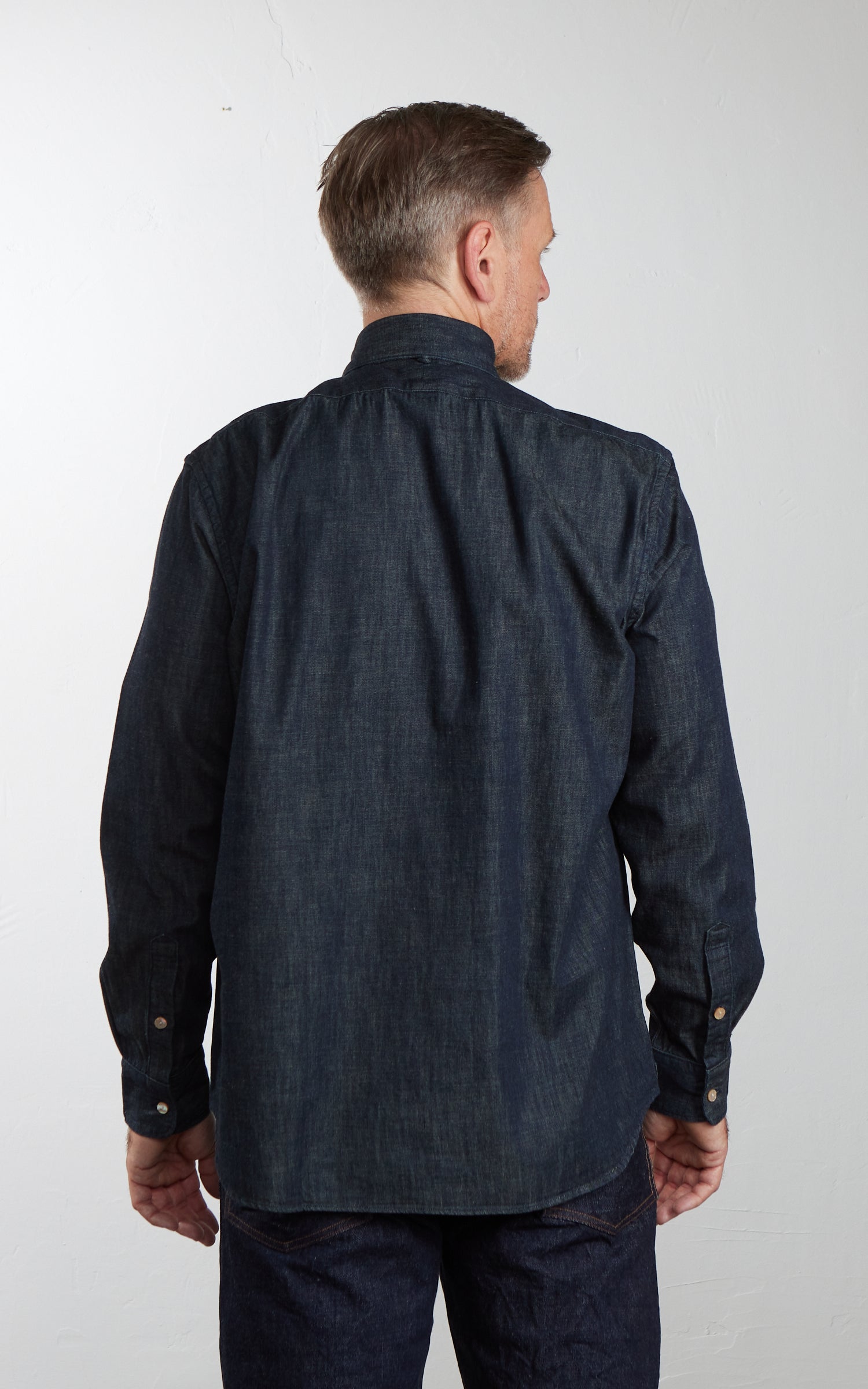 Orgueil OR-5109 Windsor Collar Shirt Denim Indigo