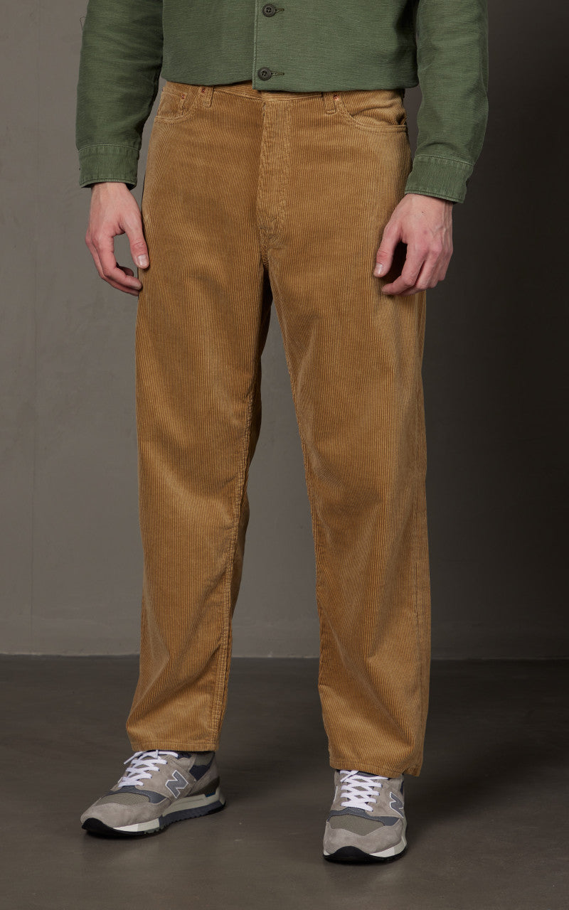 OrSlow 101 Dads Fit Corduroy Pants Beige